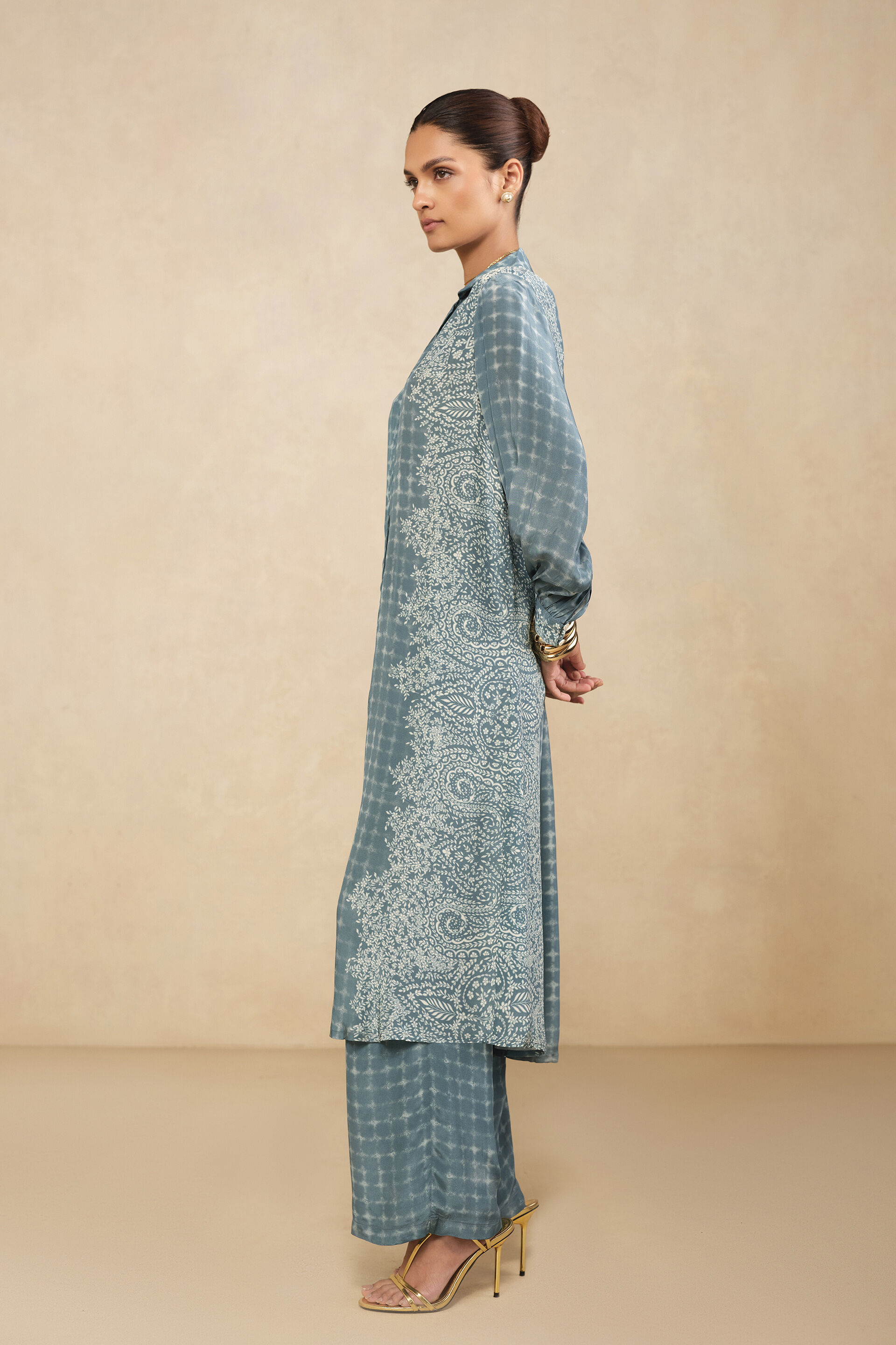 Urvi Kurta Set - Blue, Blue, image 3