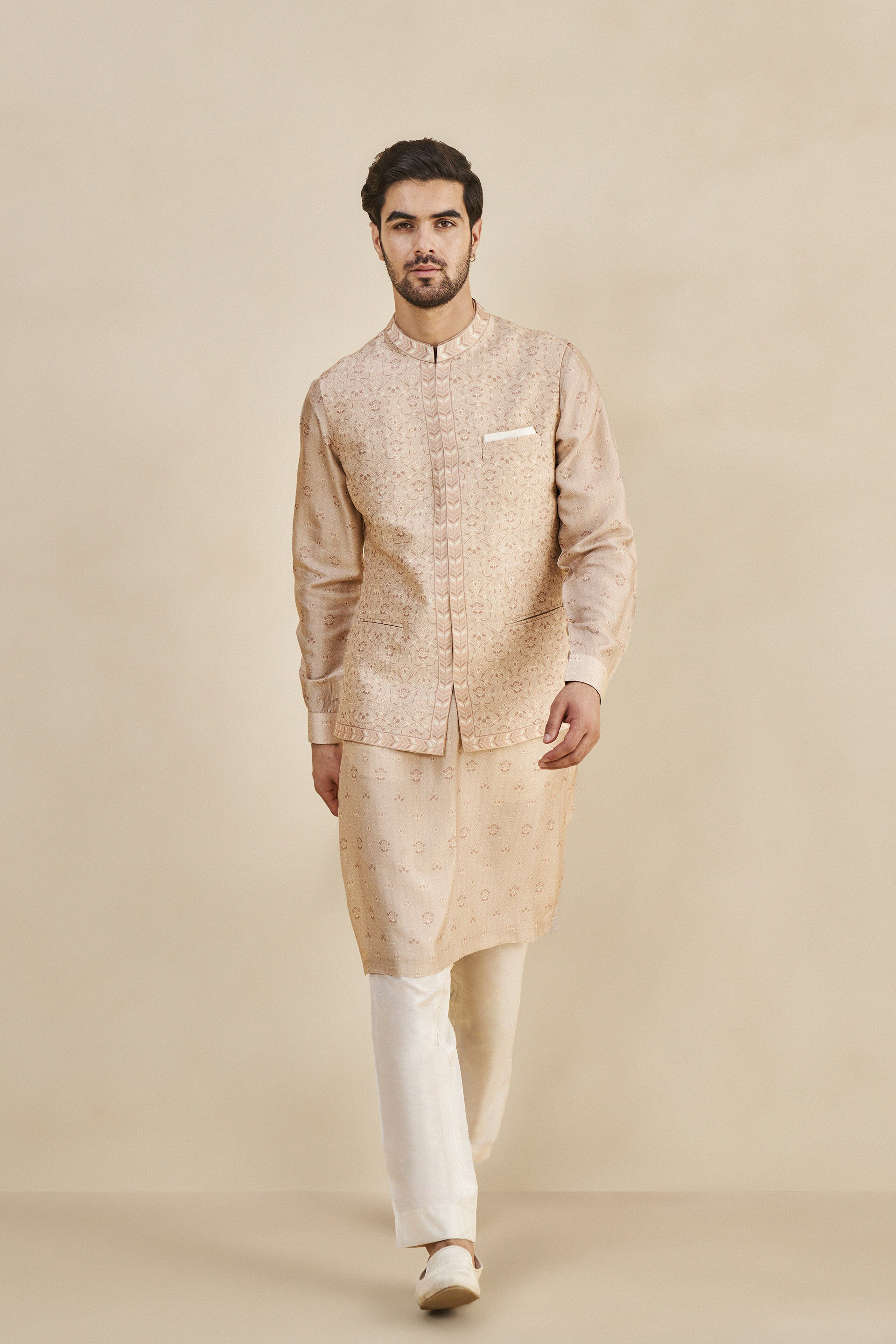 Favian Nehru Jacket - Salmon, Salmon, image 1