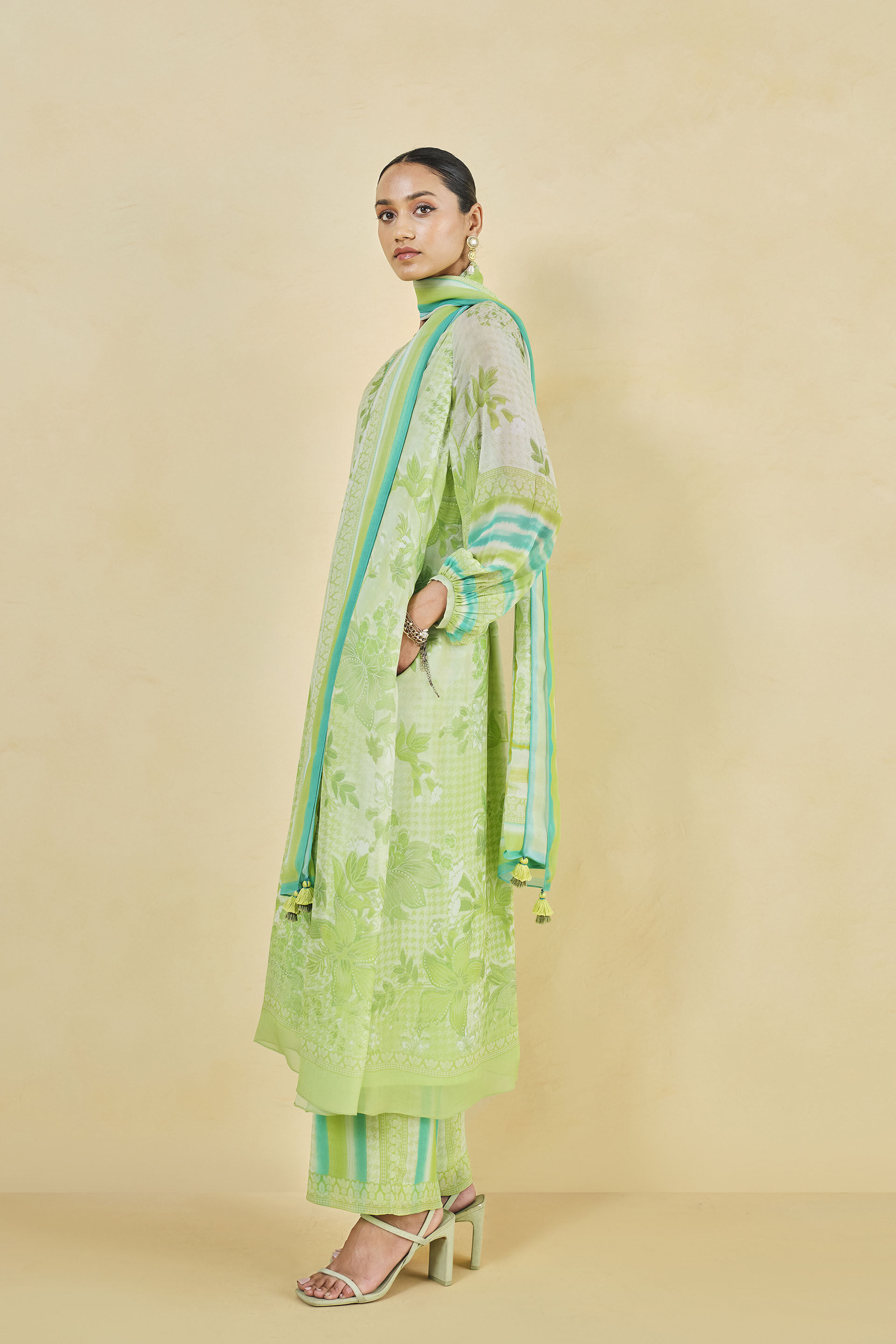 Mongo Suit Set - Lime, Lime, image 2