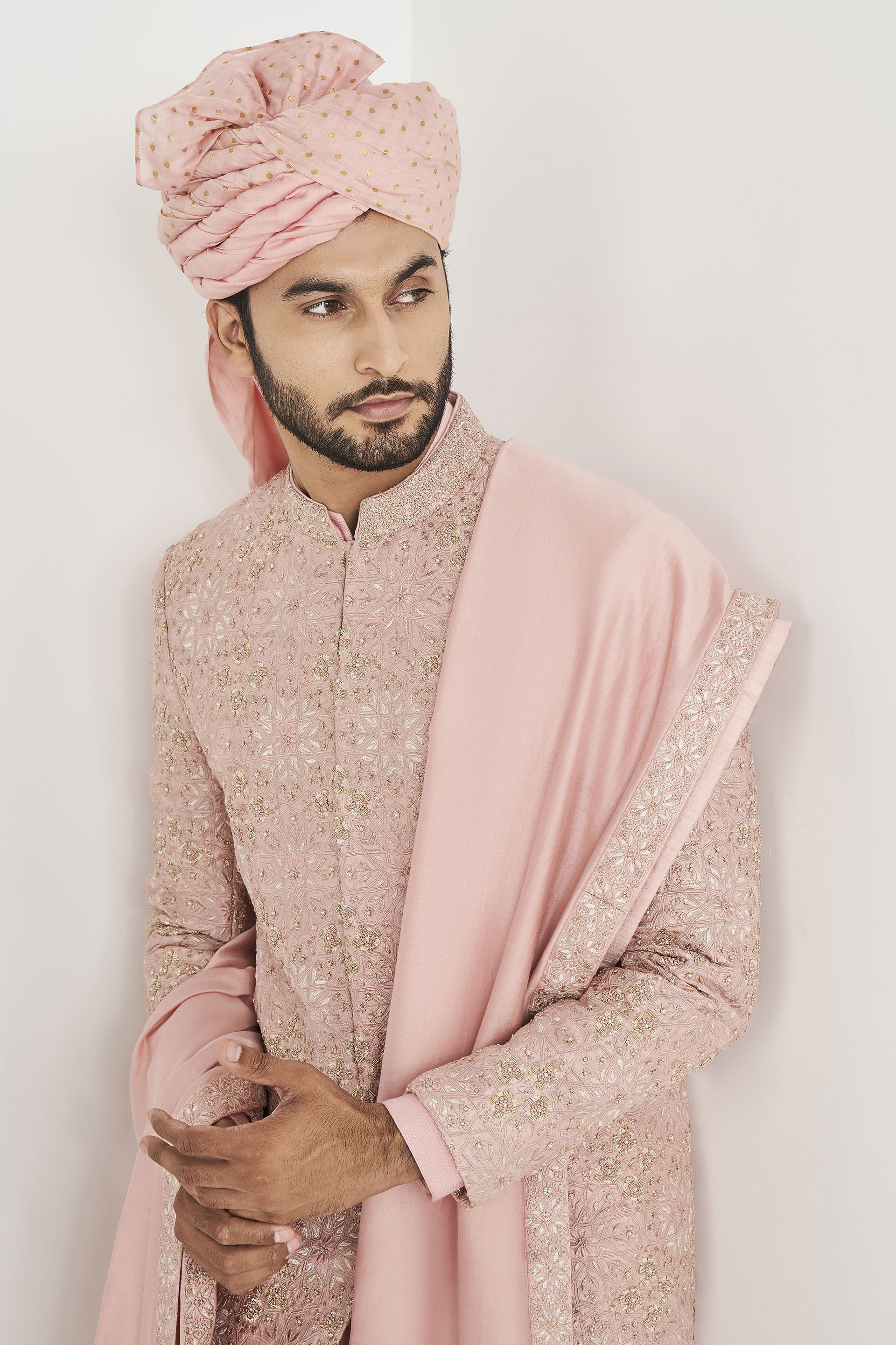 Anishk Sherwani - Pink, Pink, image 8