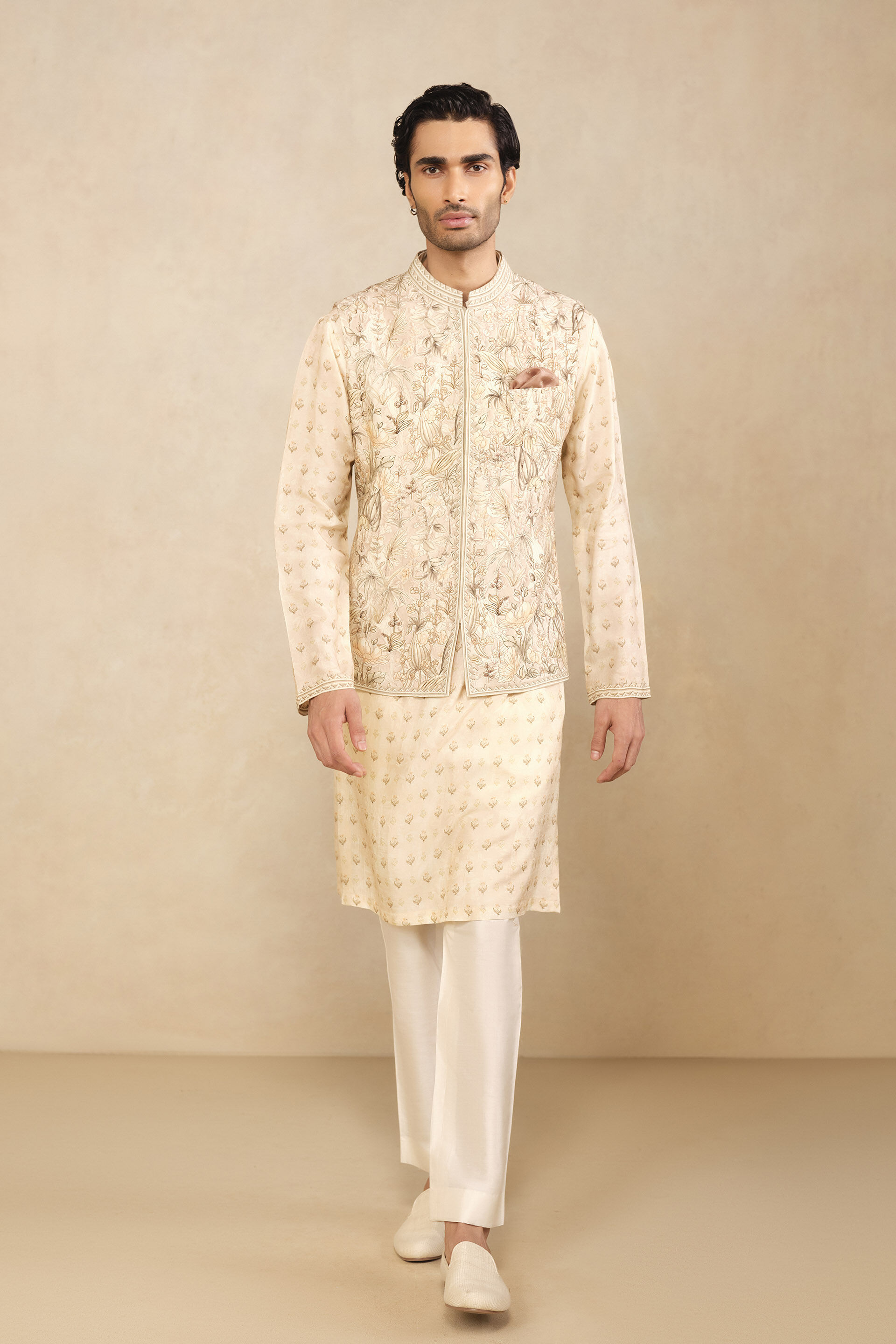 Abjit Nehru Jacket - Blush, Blush, image 1