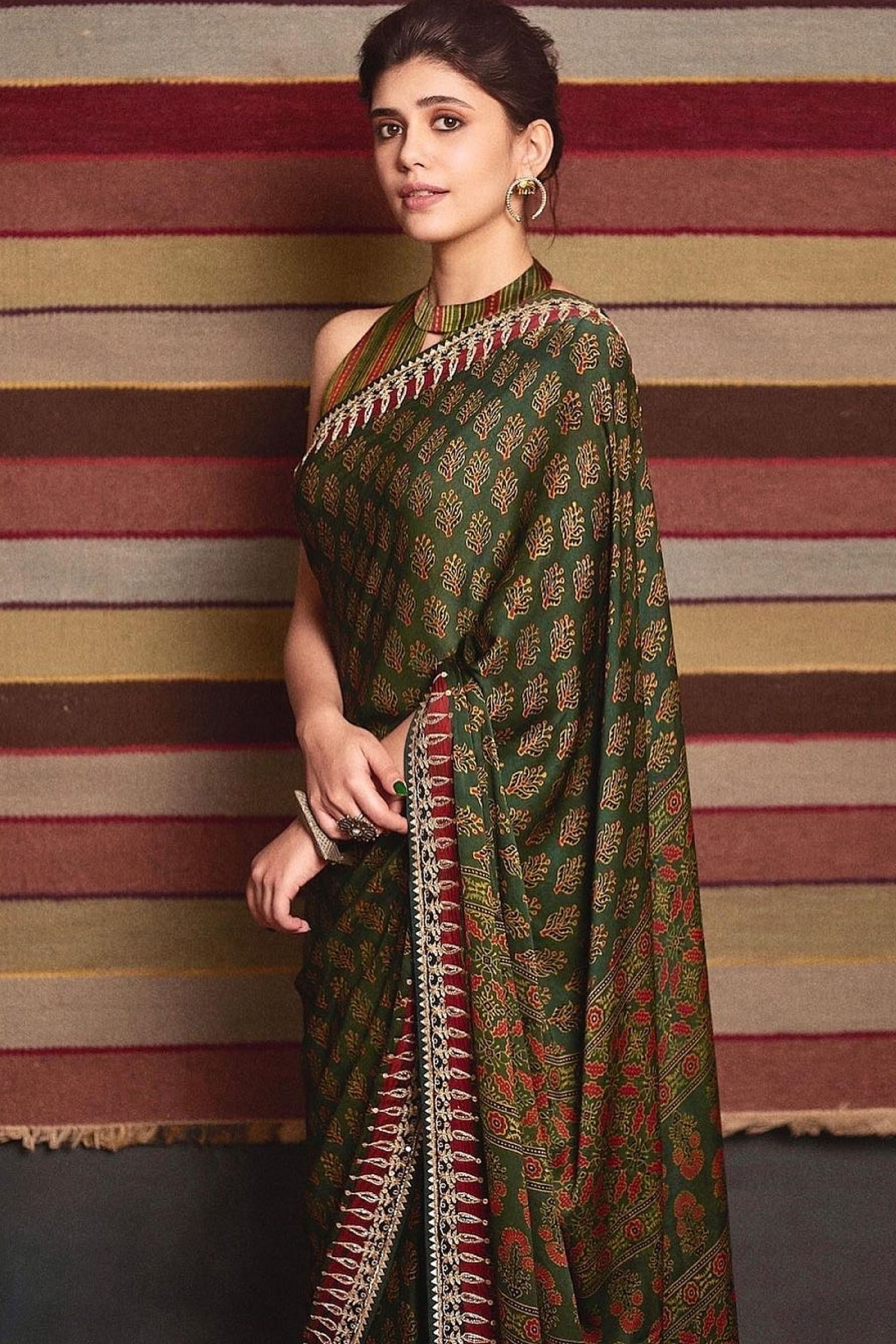 Zaaha Saree-Green, , image 2