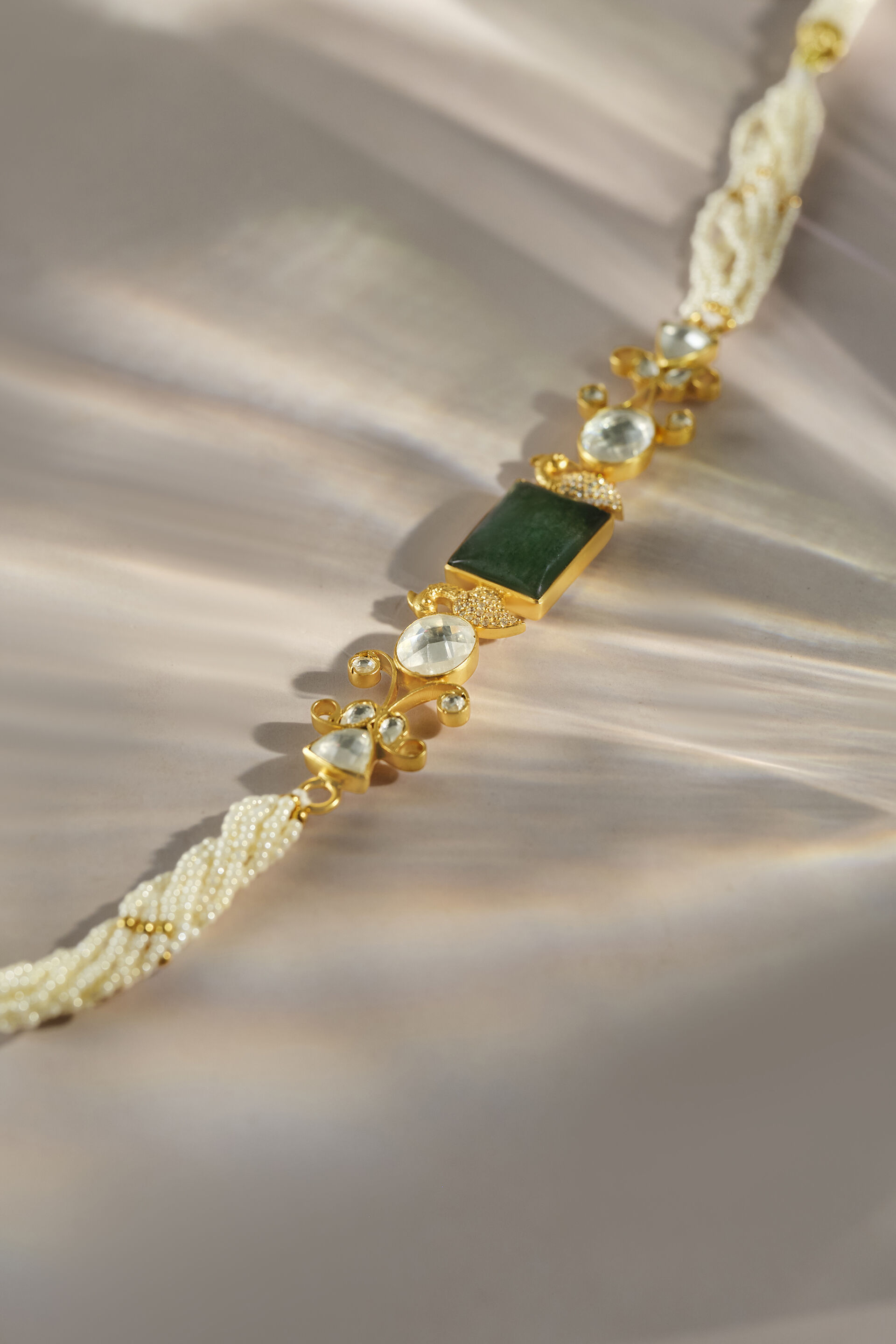 Avina Green Choker