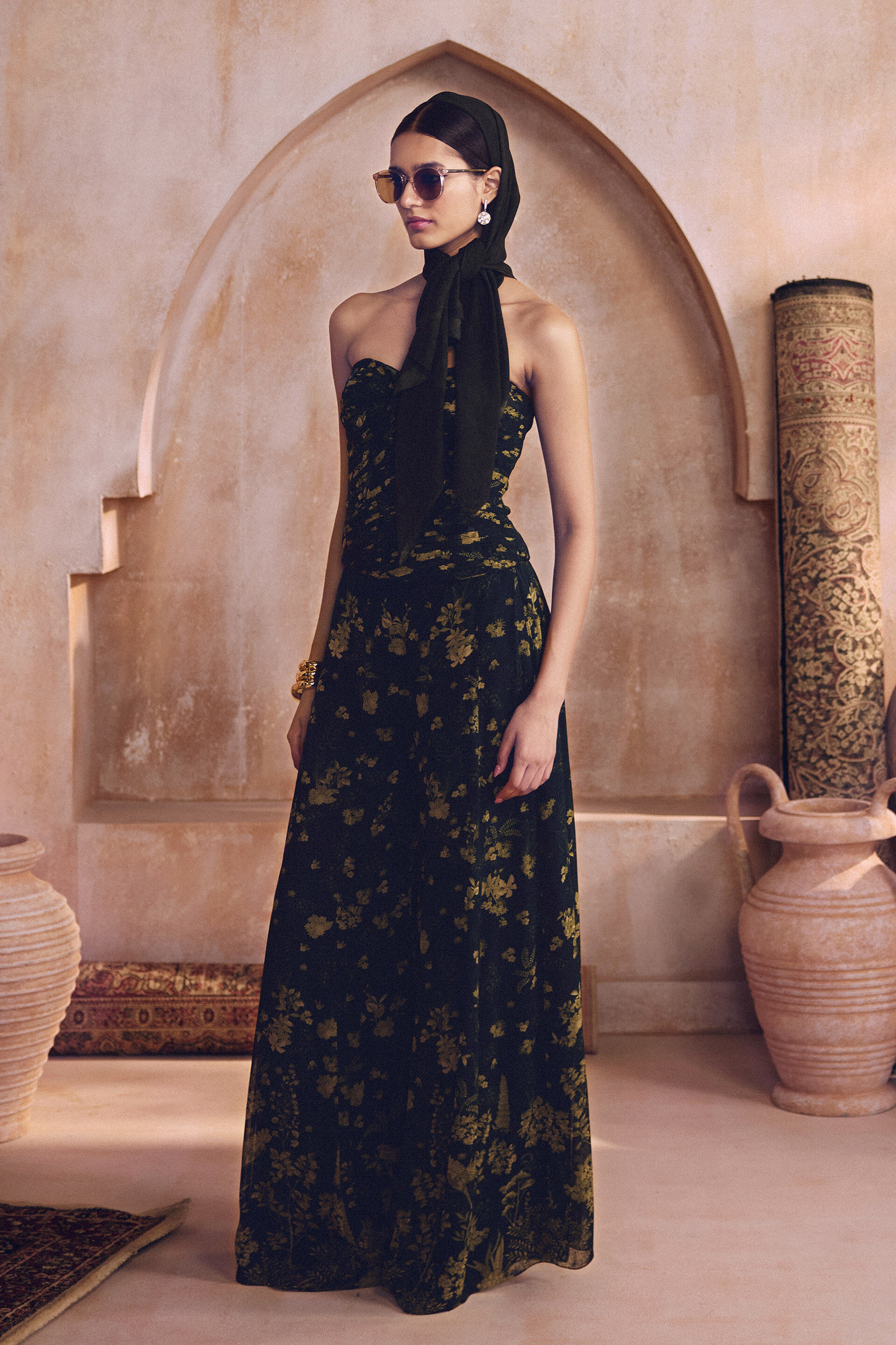 Yumna Palazzo Set - Green, Green, image 3