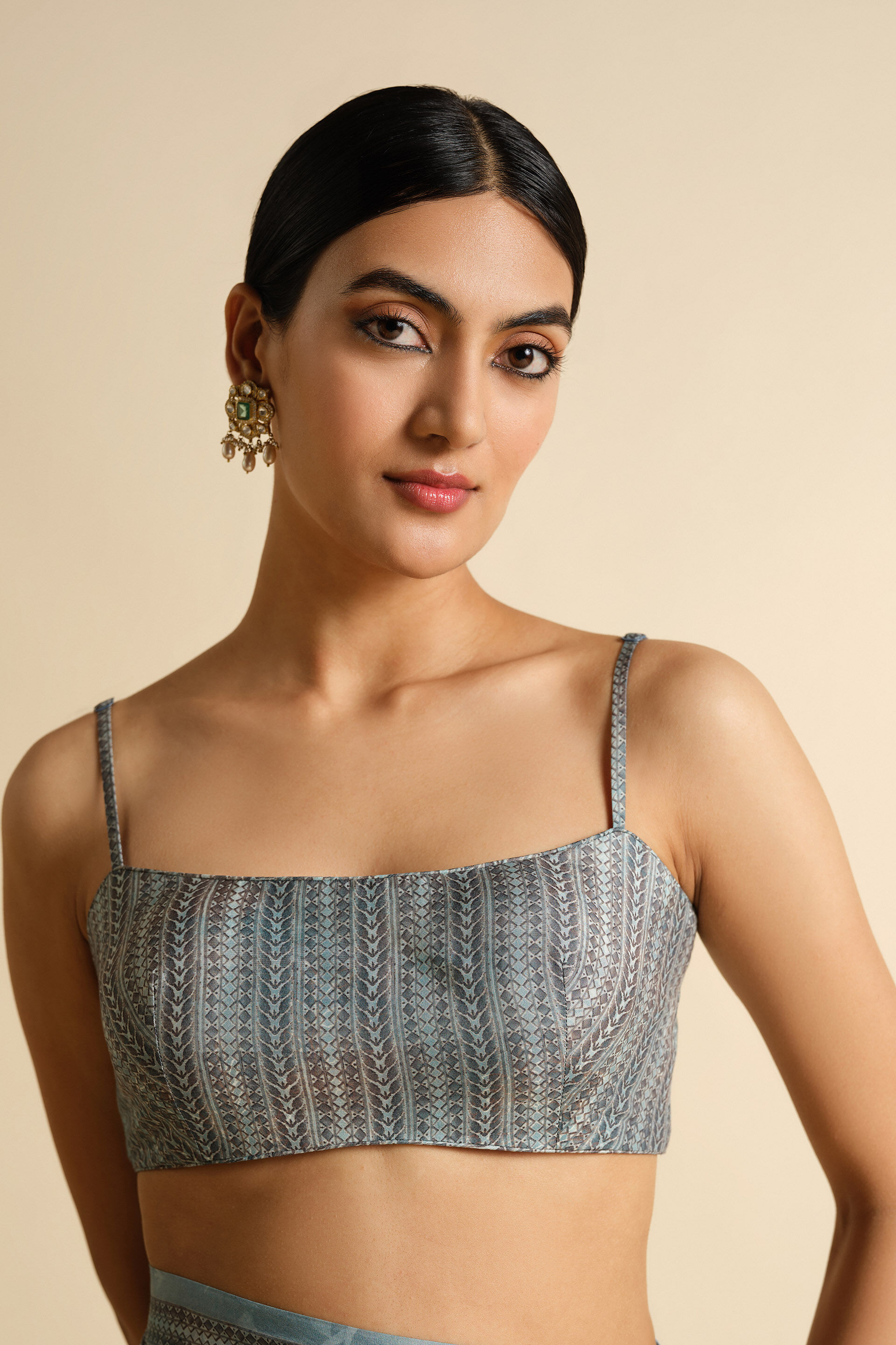 Siham Saree - Powder Blue, Powder Blue, image 5