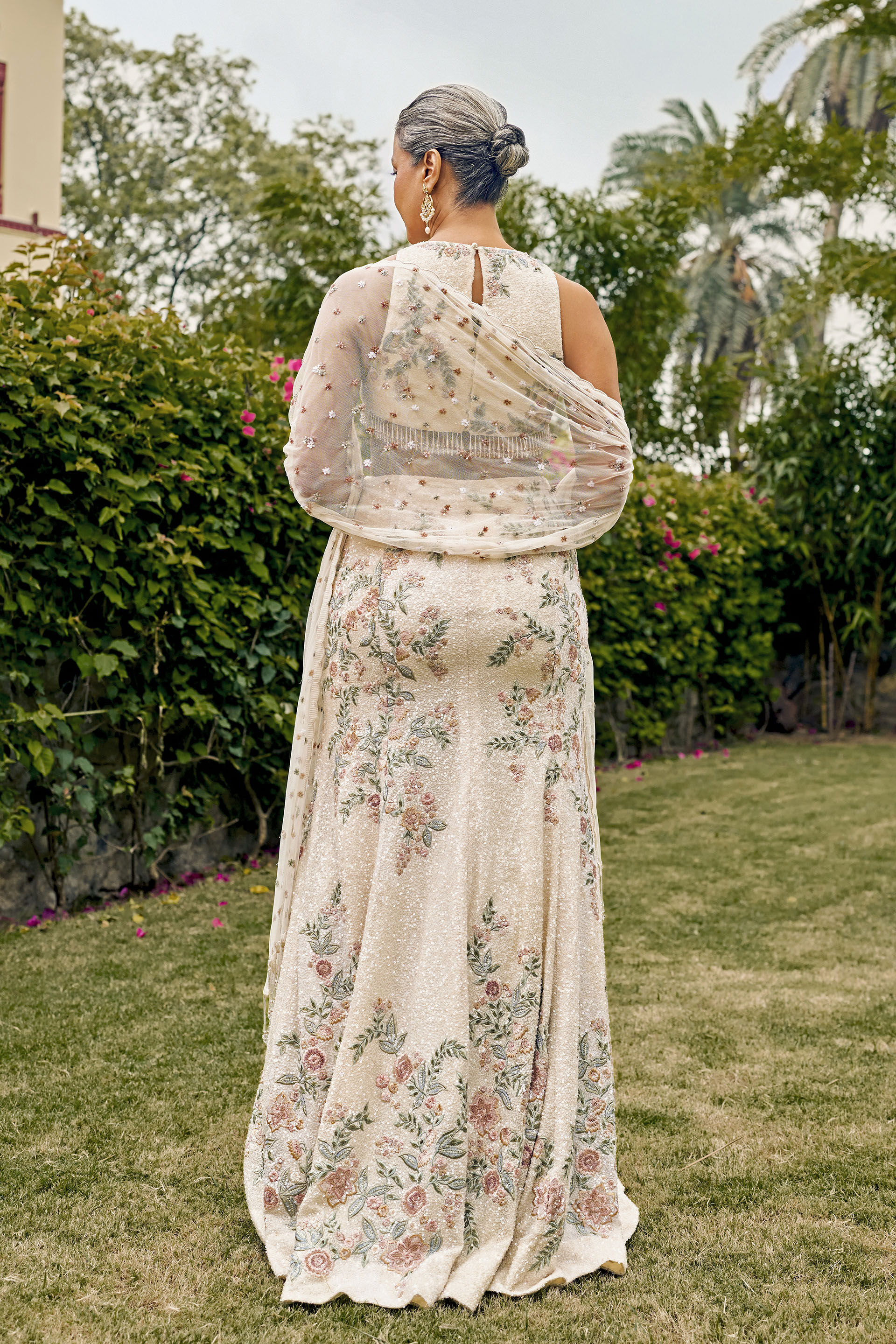 Bliss Embroidered Skirt Set - ​Ivory, Ivory, image 2