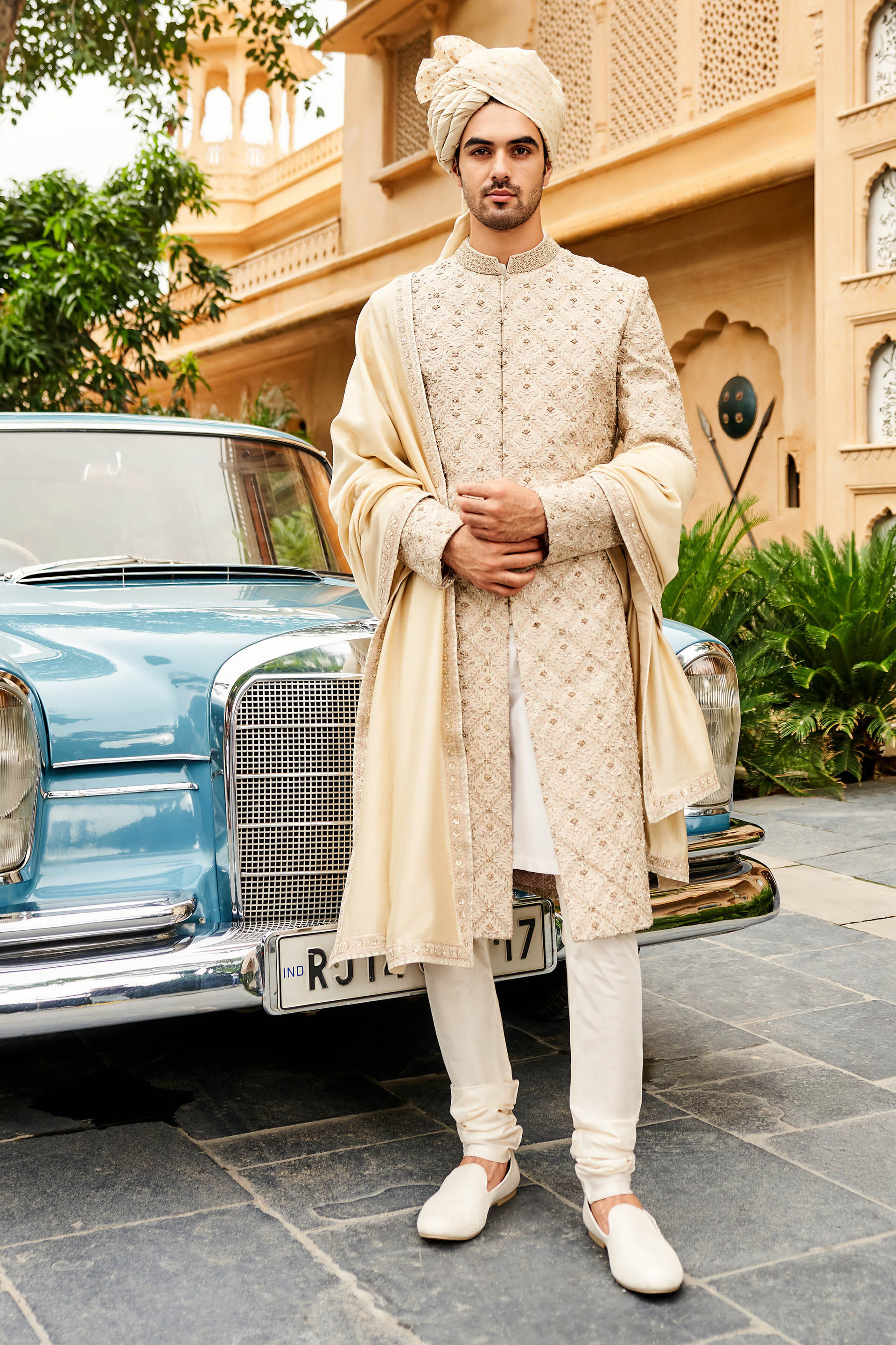 Aalekh Sherwani Cream
