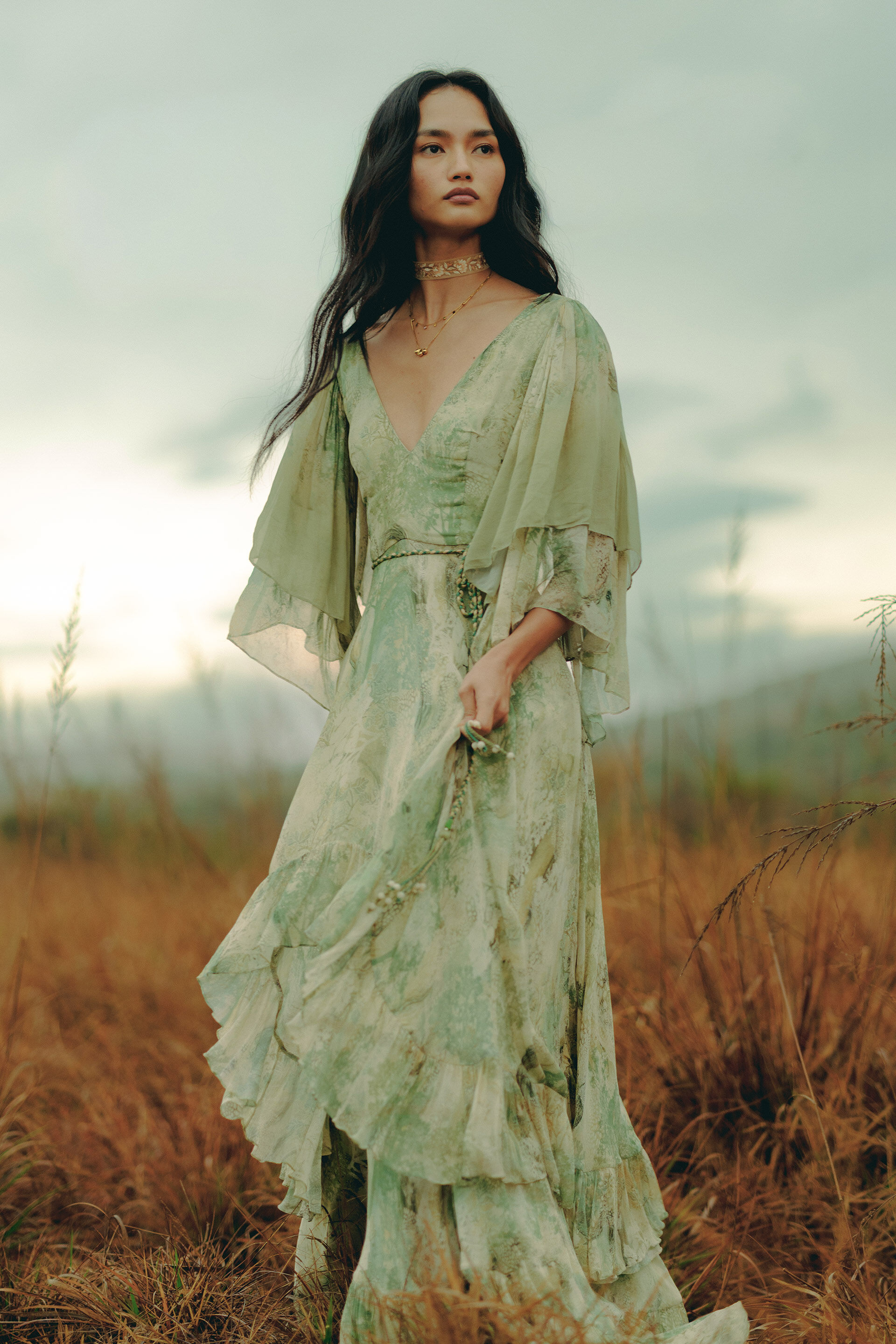 Amur Bemberg Gown - Sage, Sage, image 6