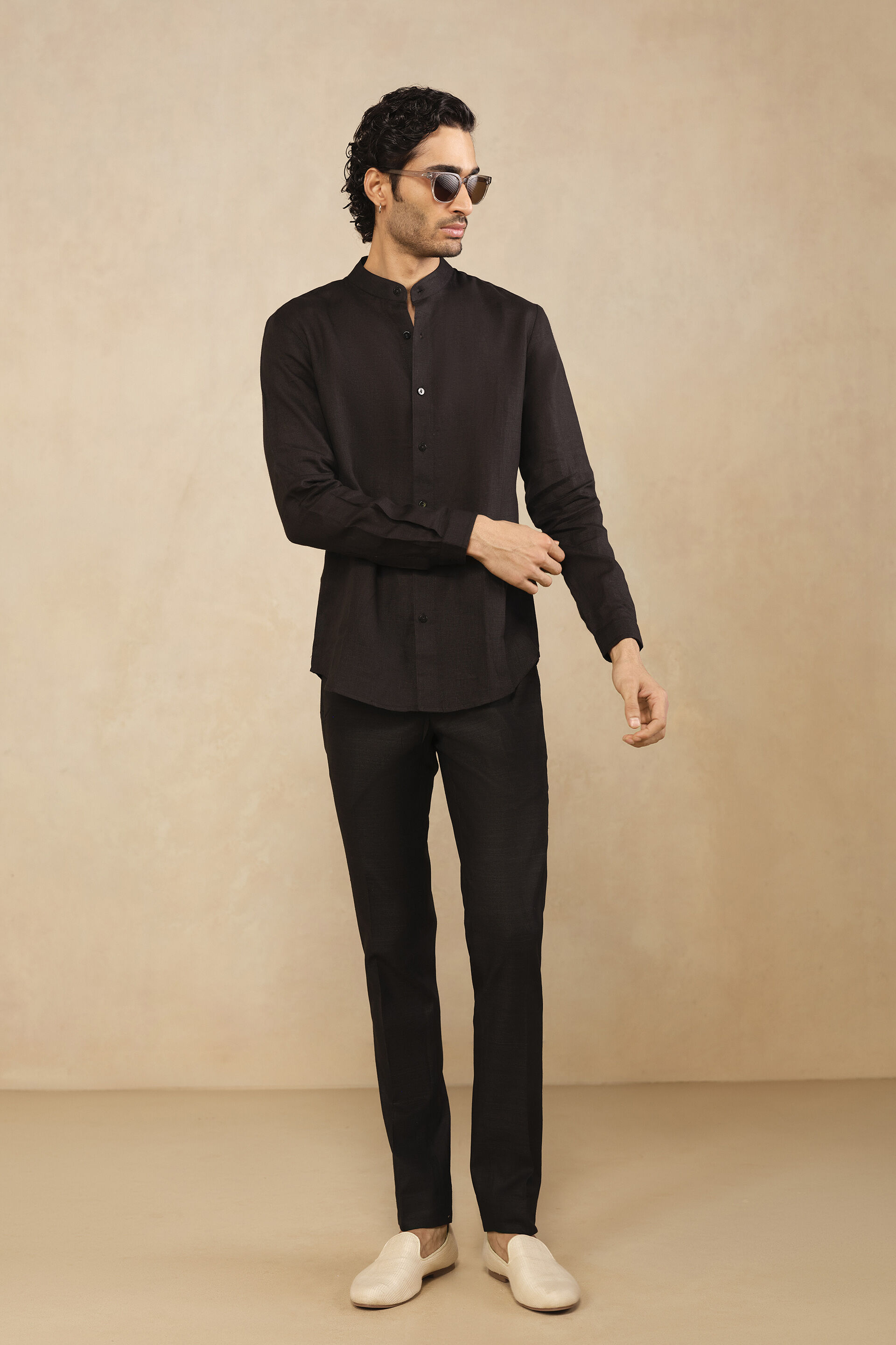 Anant Linen Shirt - Black