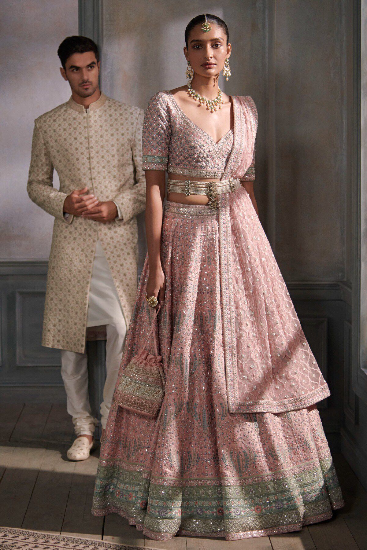 4 - Aeindri Lehenga Set &ndash; Blush, image 4