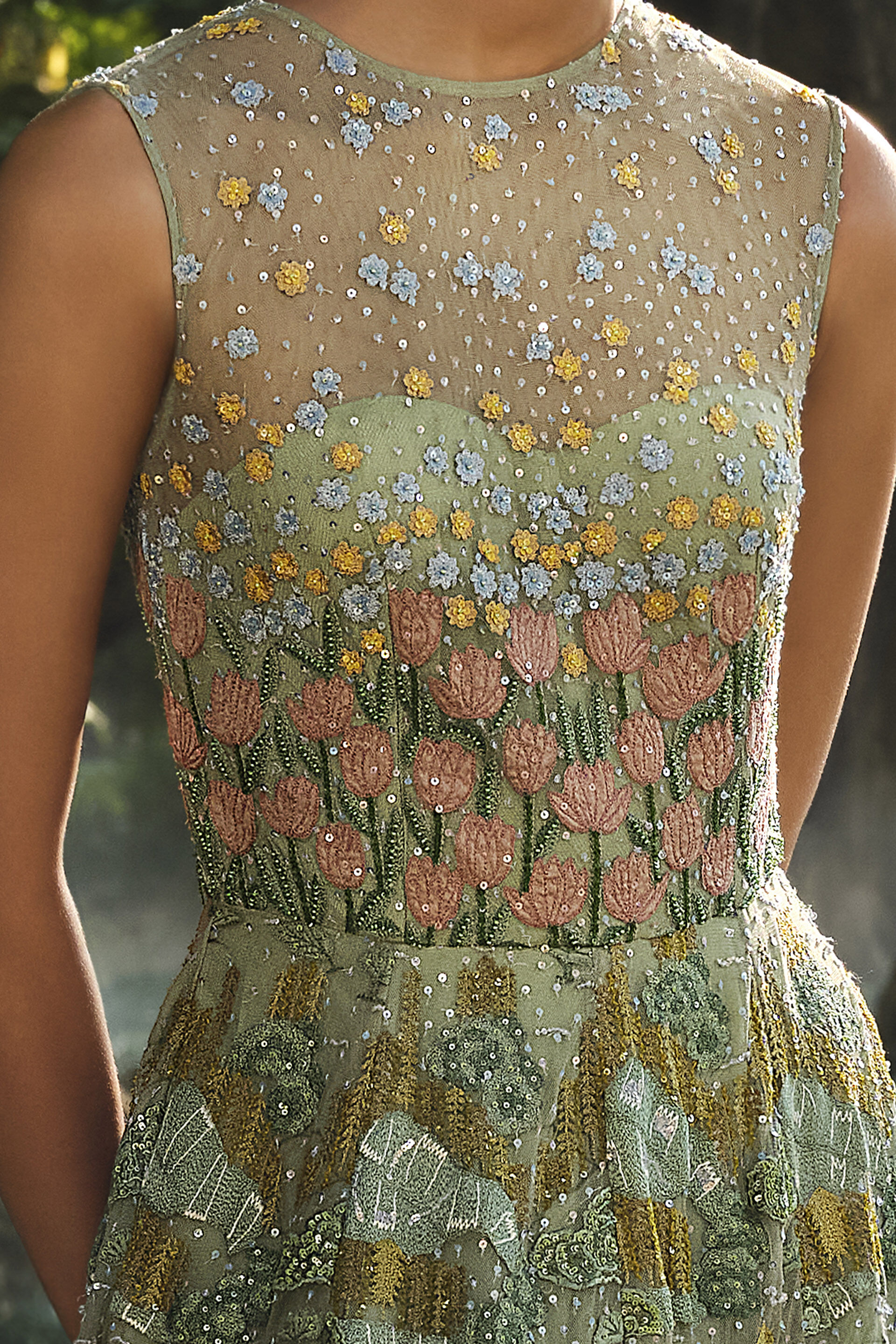 Lakeforest Embroidered Dress - Sage, Sage, image 7