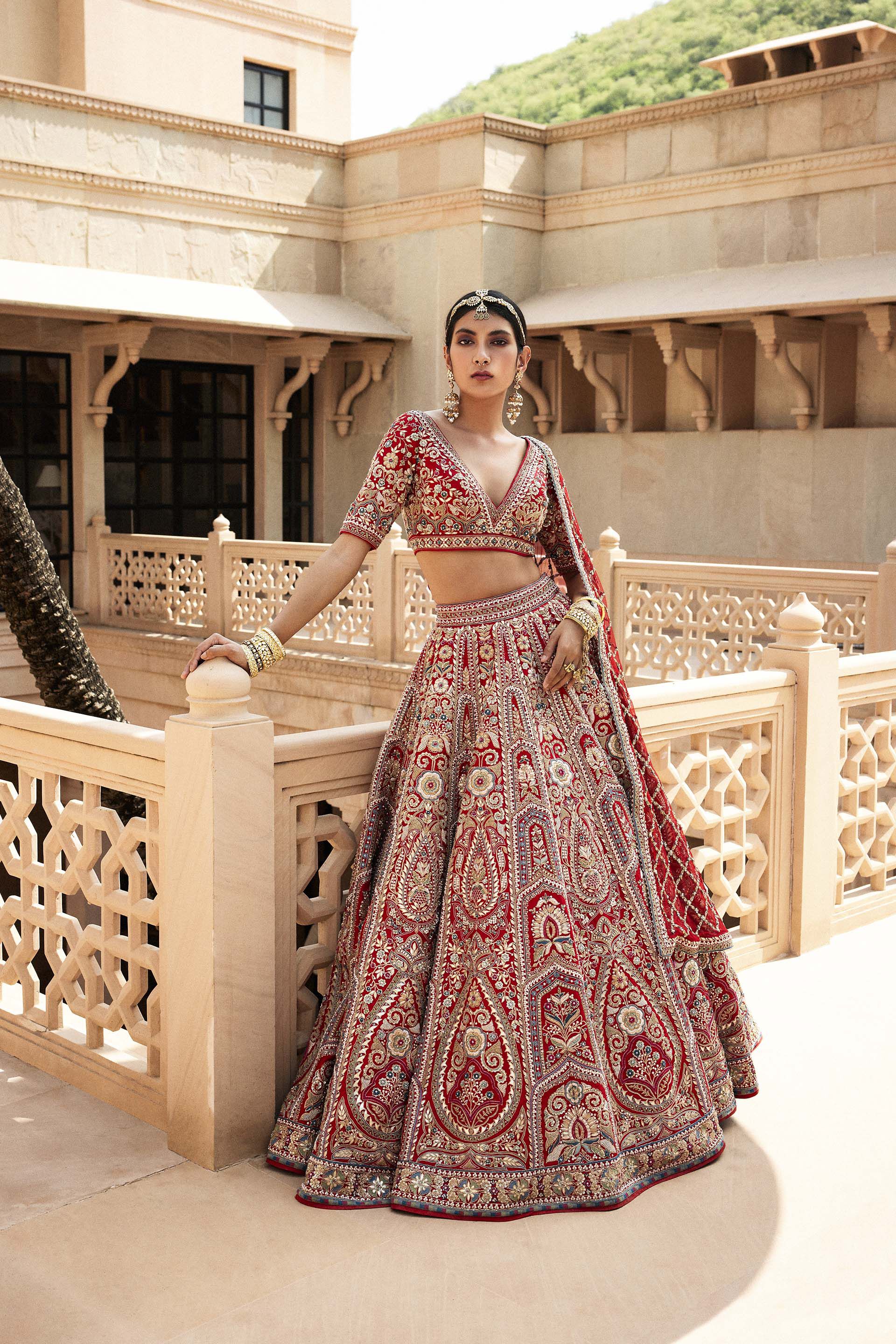 Sabyasachi gota patti lehenga online