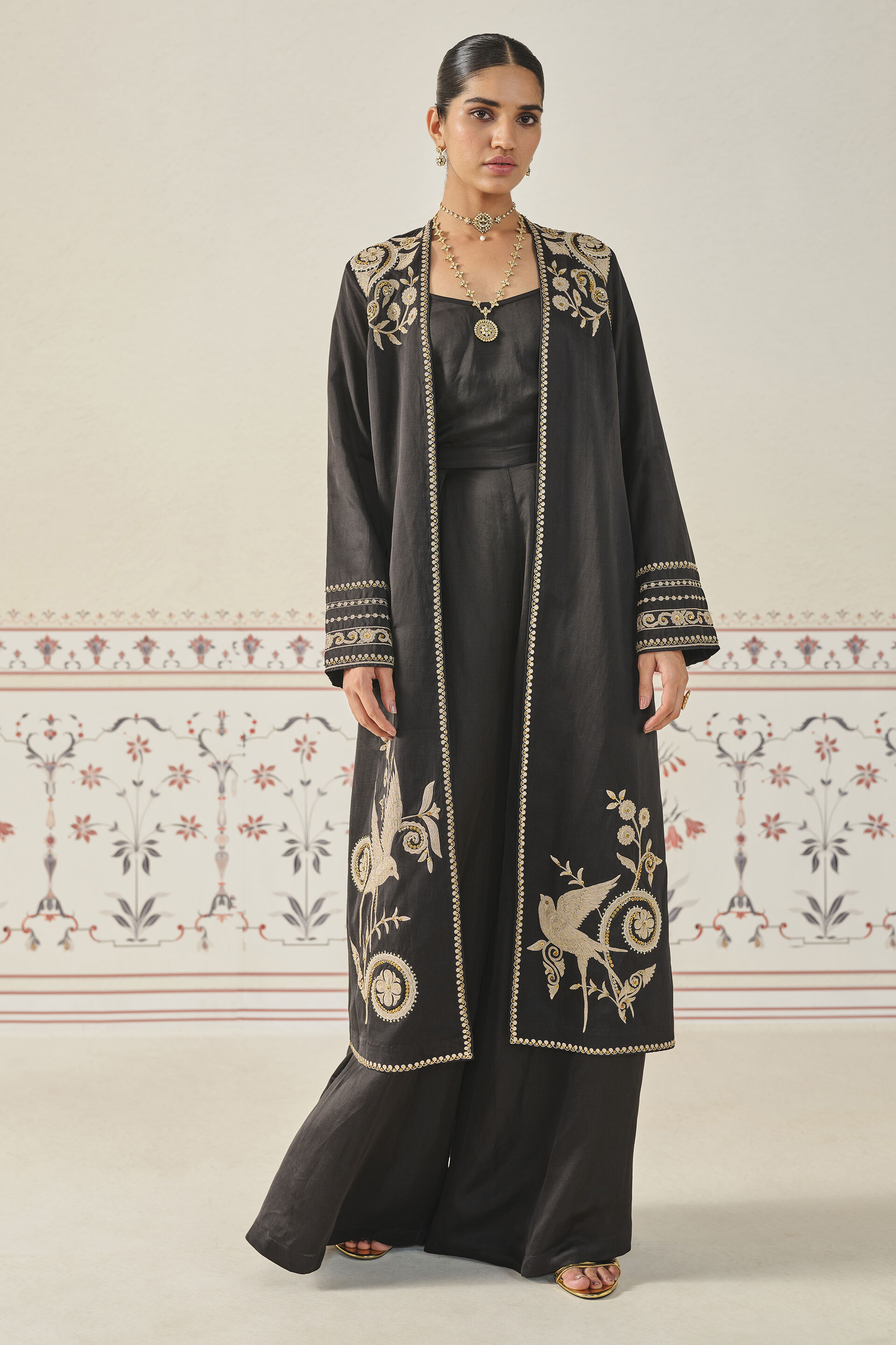 Designer long jacket clearance
