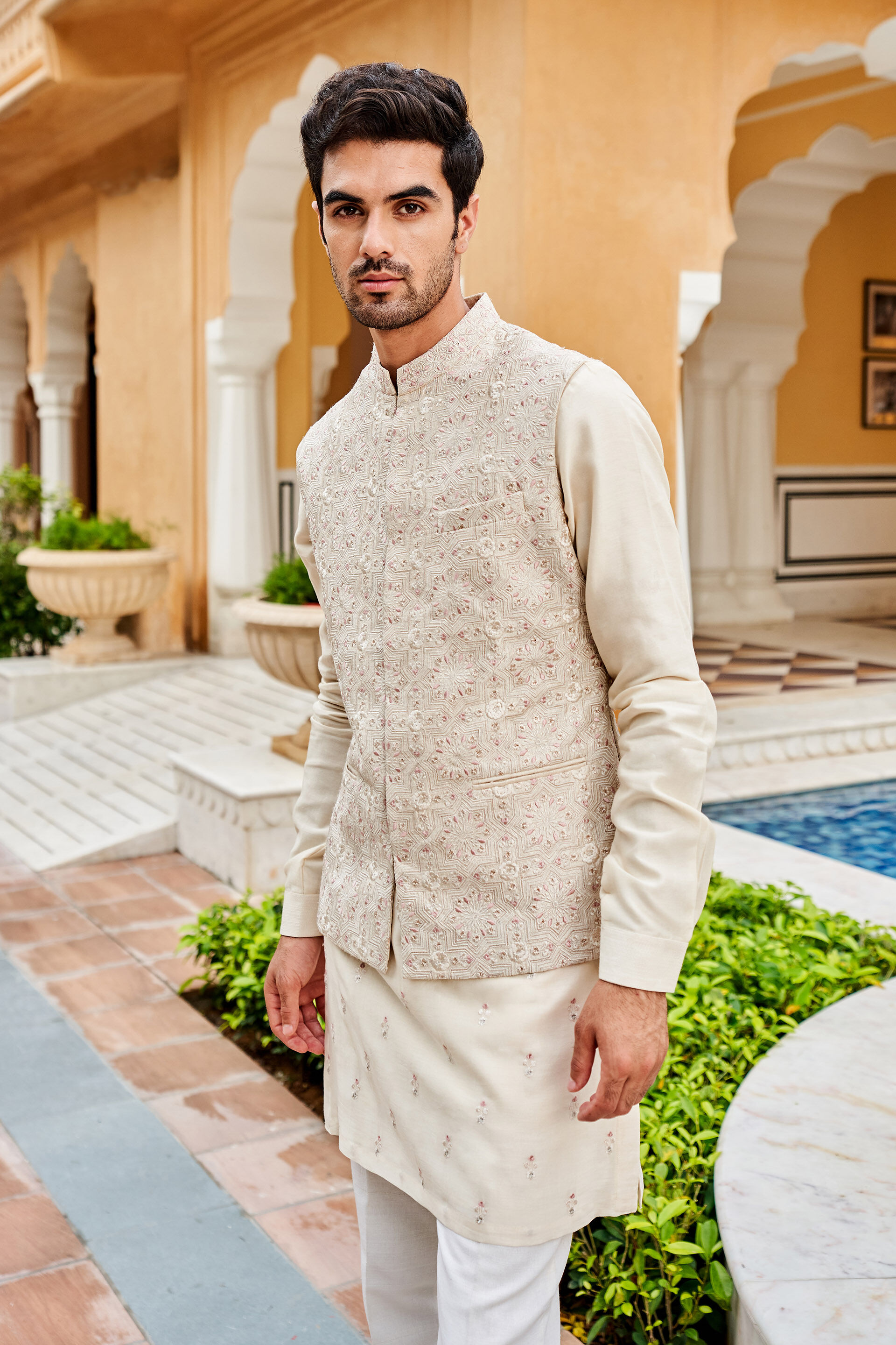 Nehru jacket wedding dress on sale