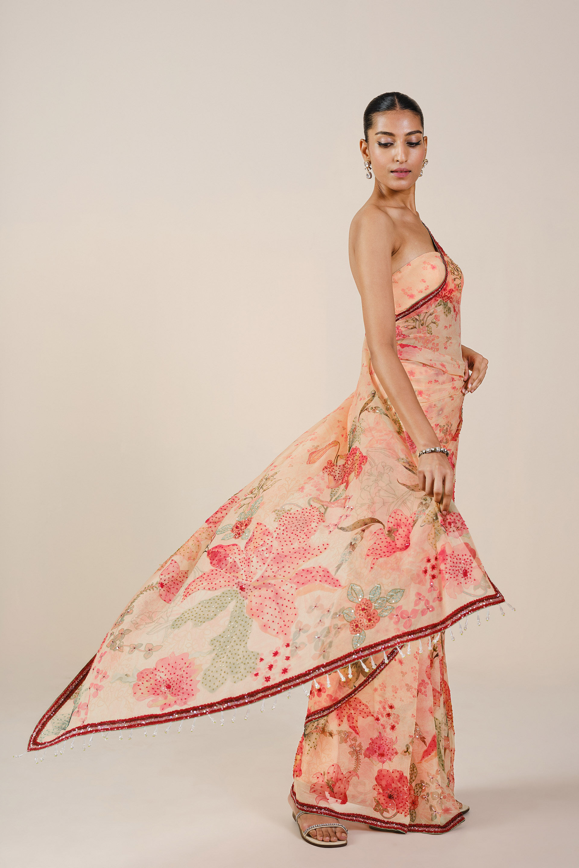 Efron Saree - Blush, Blush, image 2