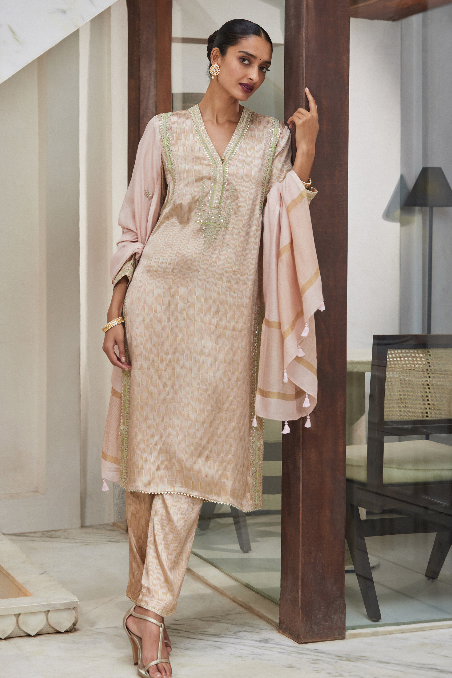 Khwaab Suit Set - Blush