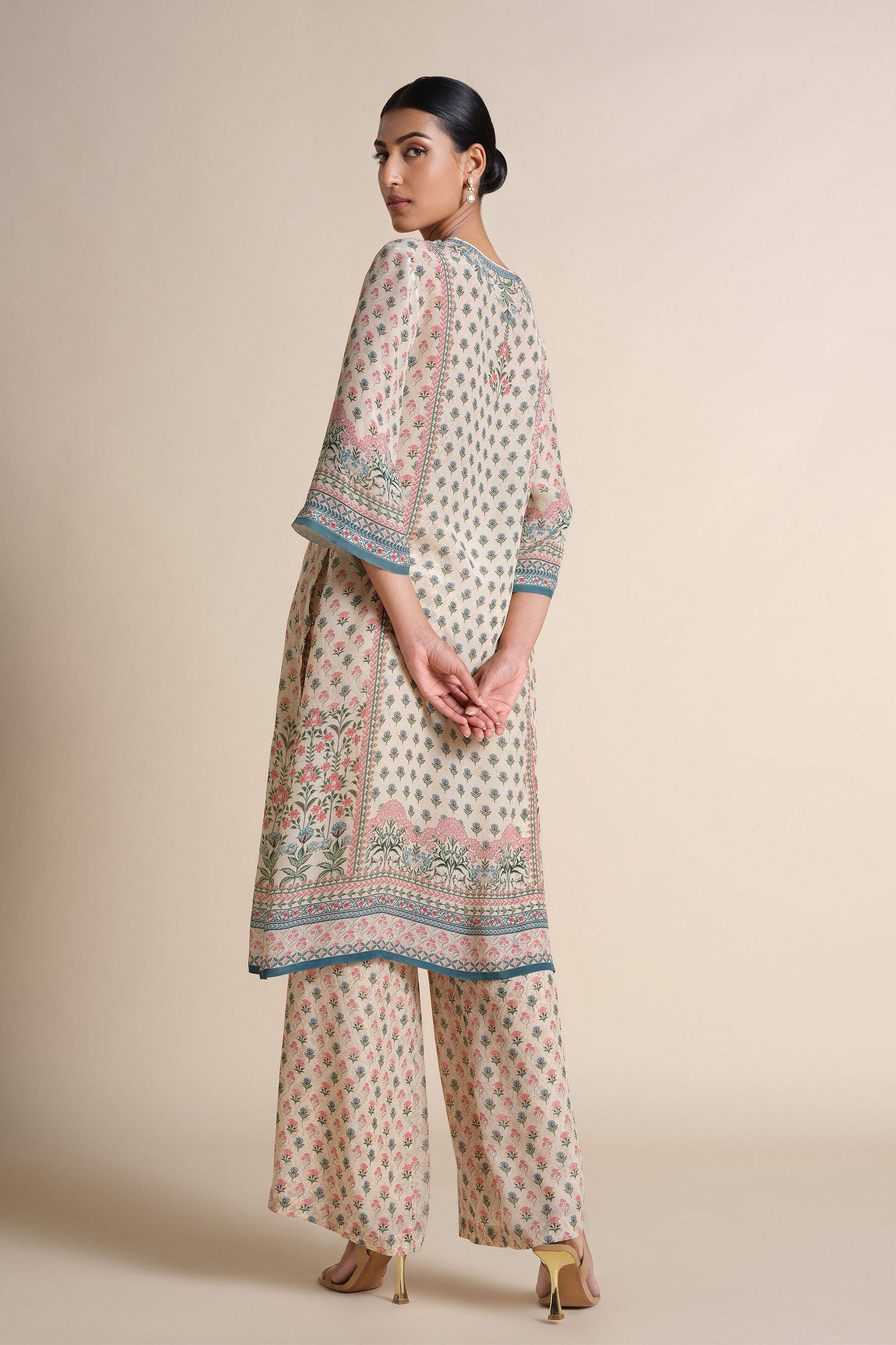 Indivarini Kurta Set - Cream, Cream, image 6