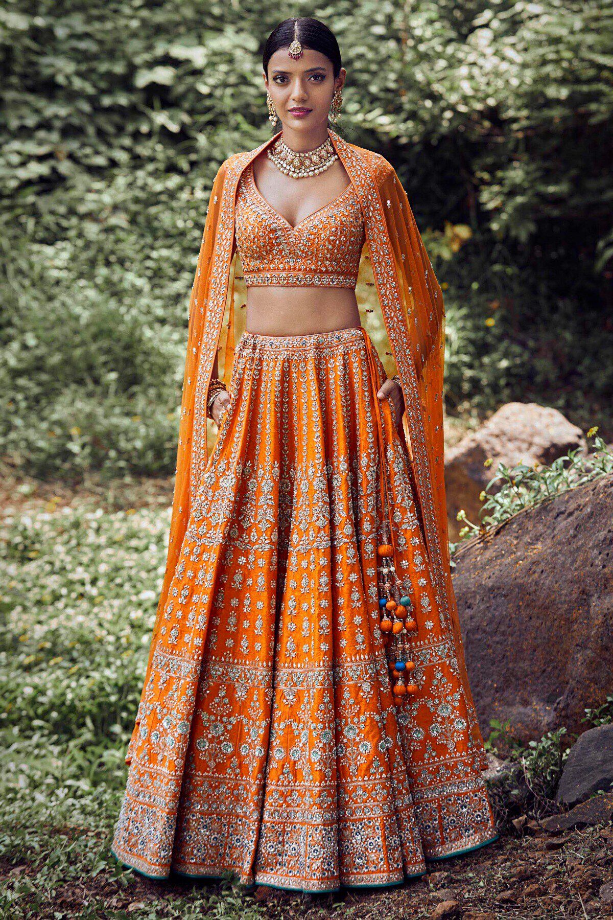 Anita dongre red lehenga shop