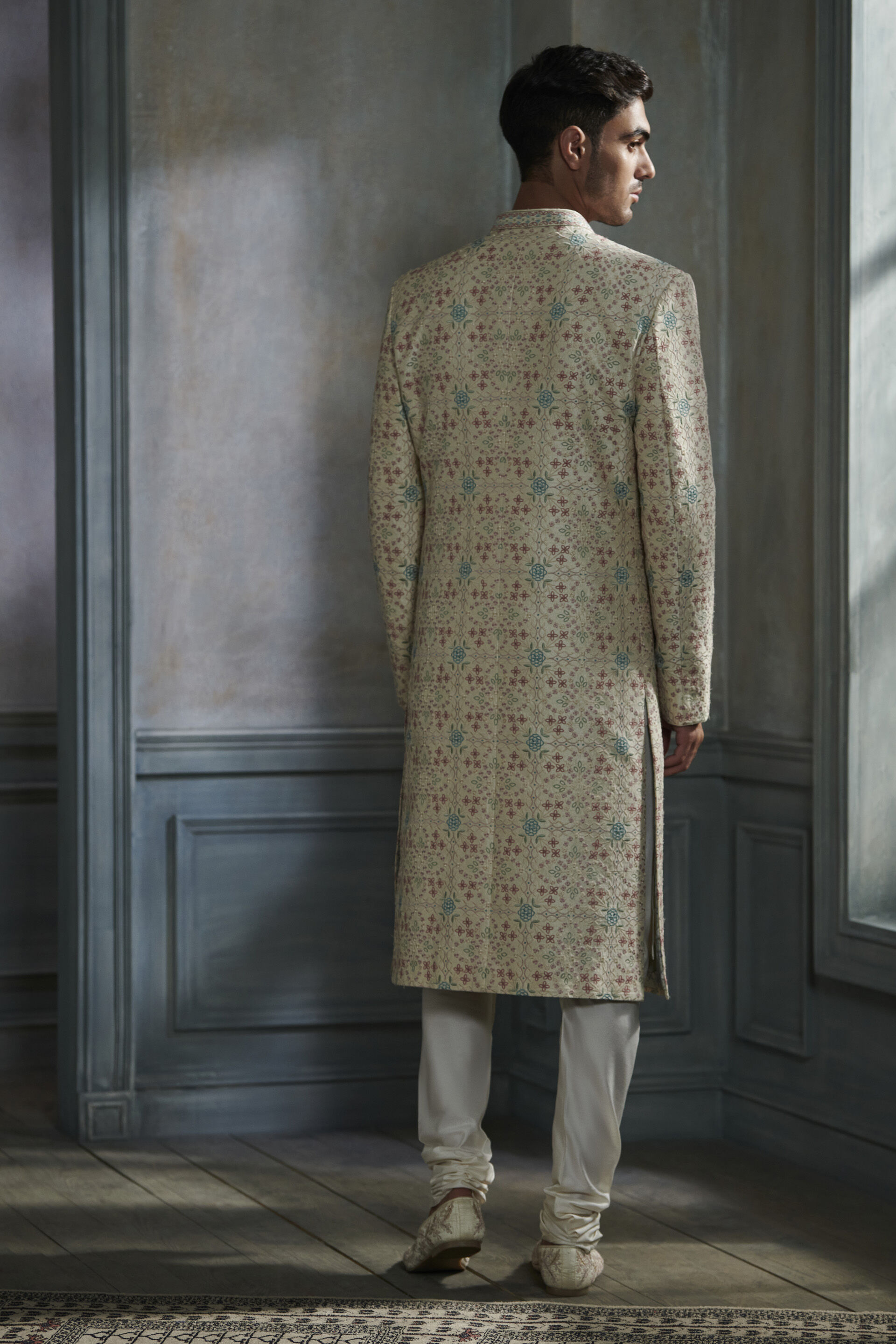 Aansh Sherwani - Cream, Cream, image 2