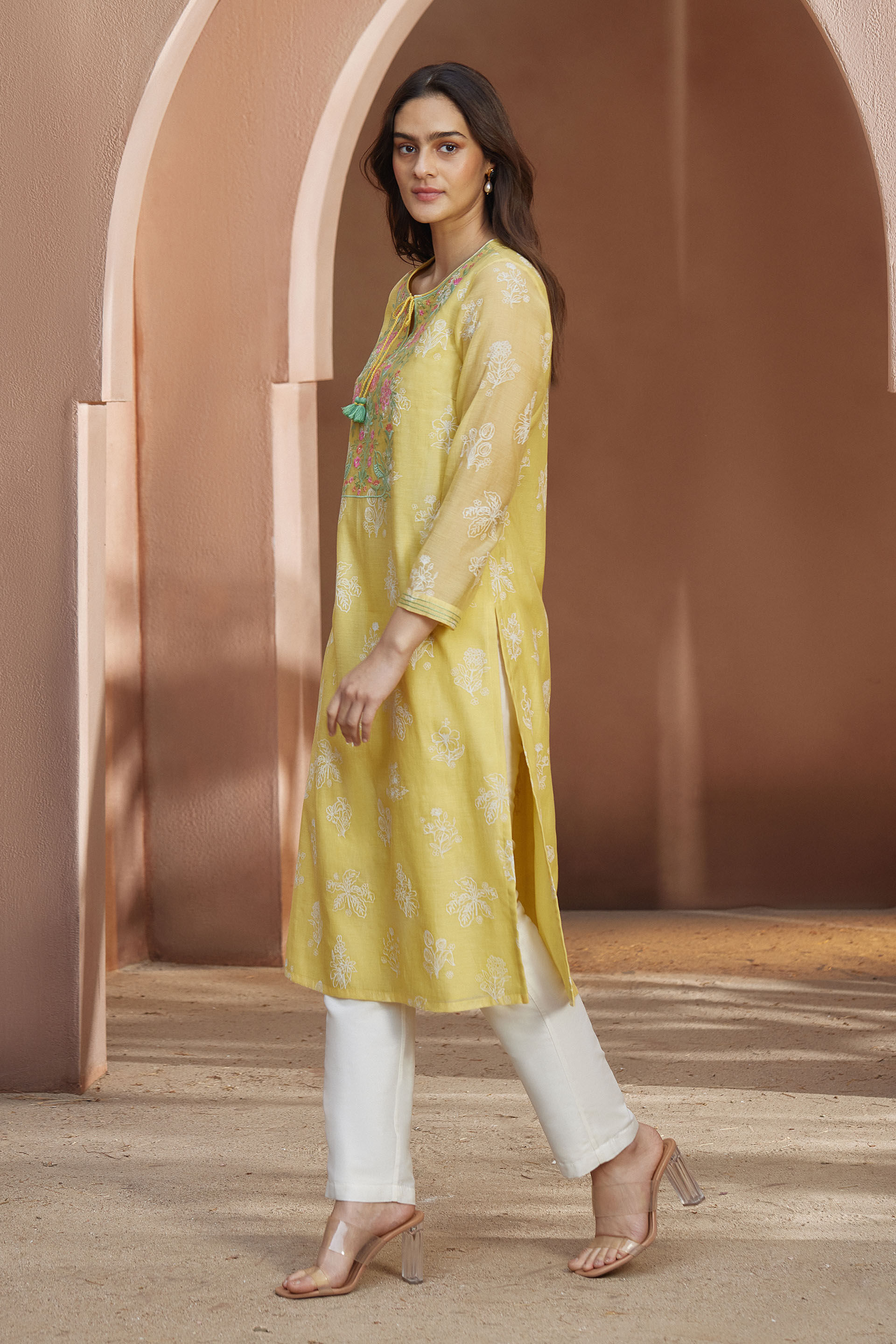 Zaina Kurta - Yellow, Yellow, image 2