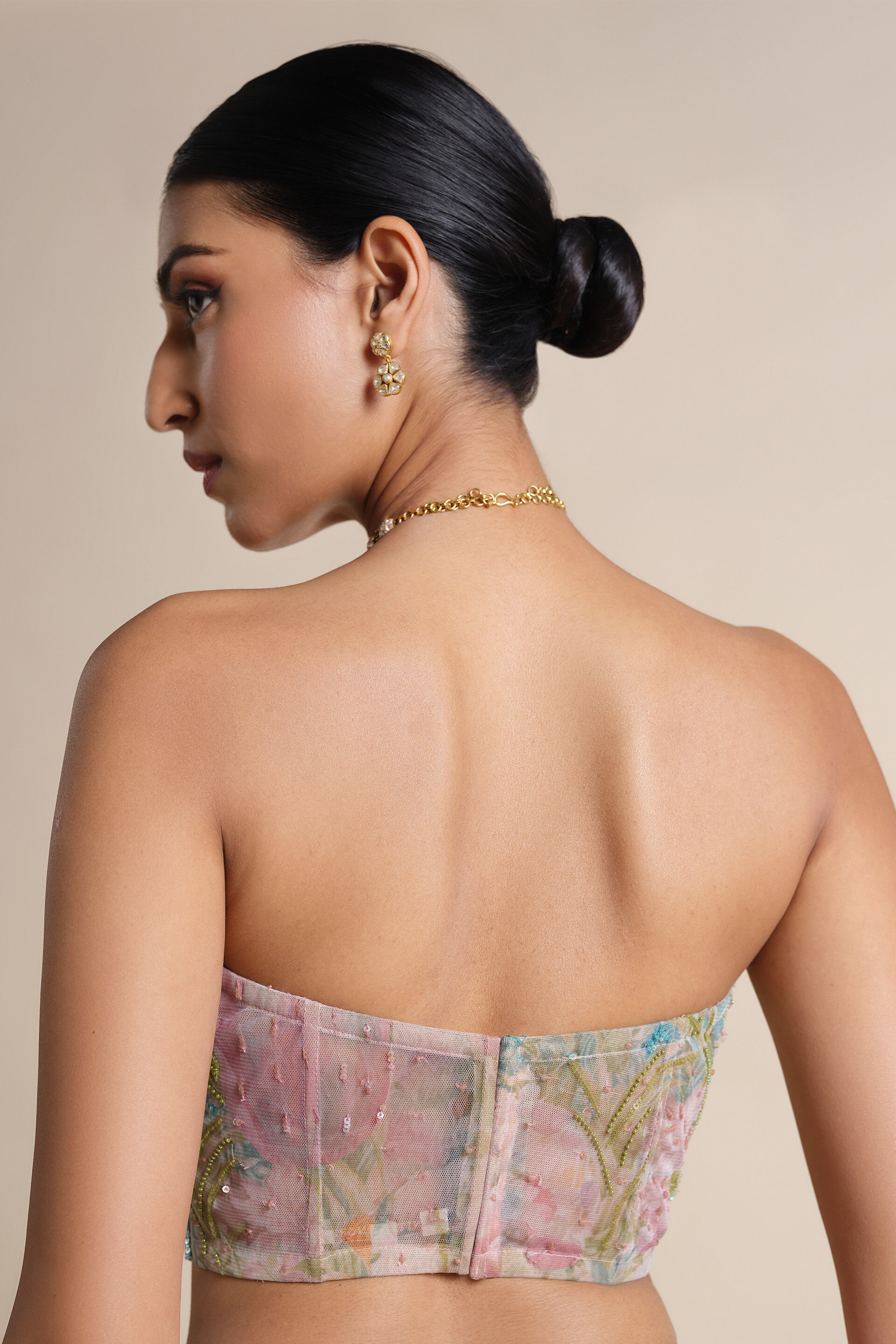 Levana Sequin Choli - Powder Blue, Multi, image 2