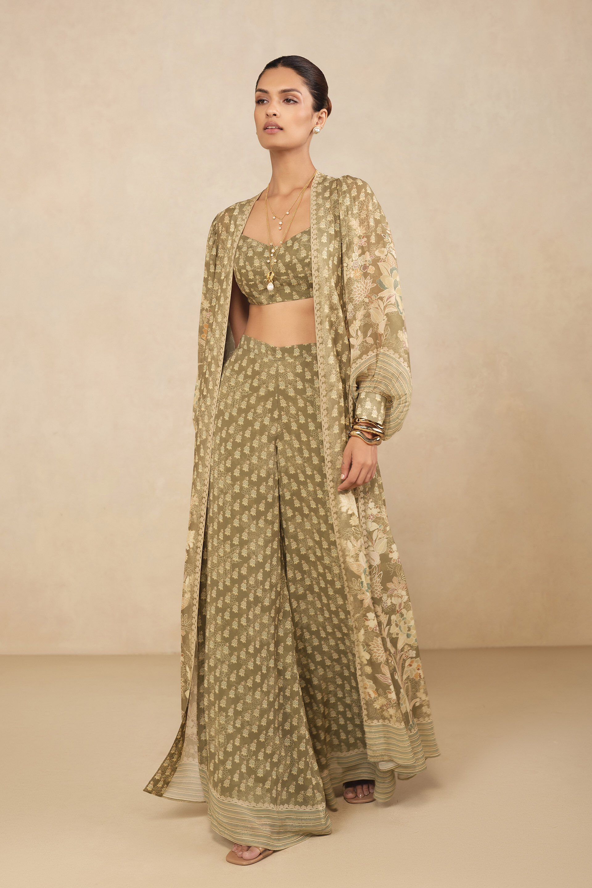 Anisa Jacket Set - Sage