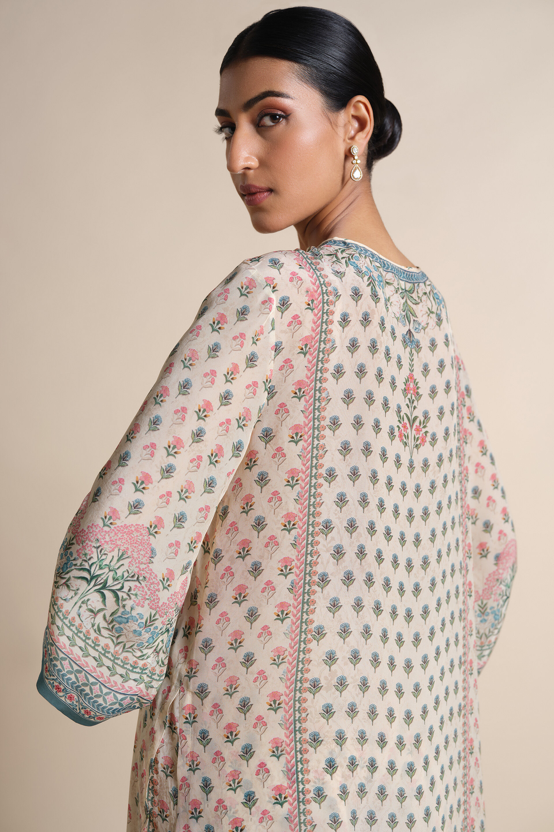 Indivarini Kurta Set - Cream, Cream, image 12