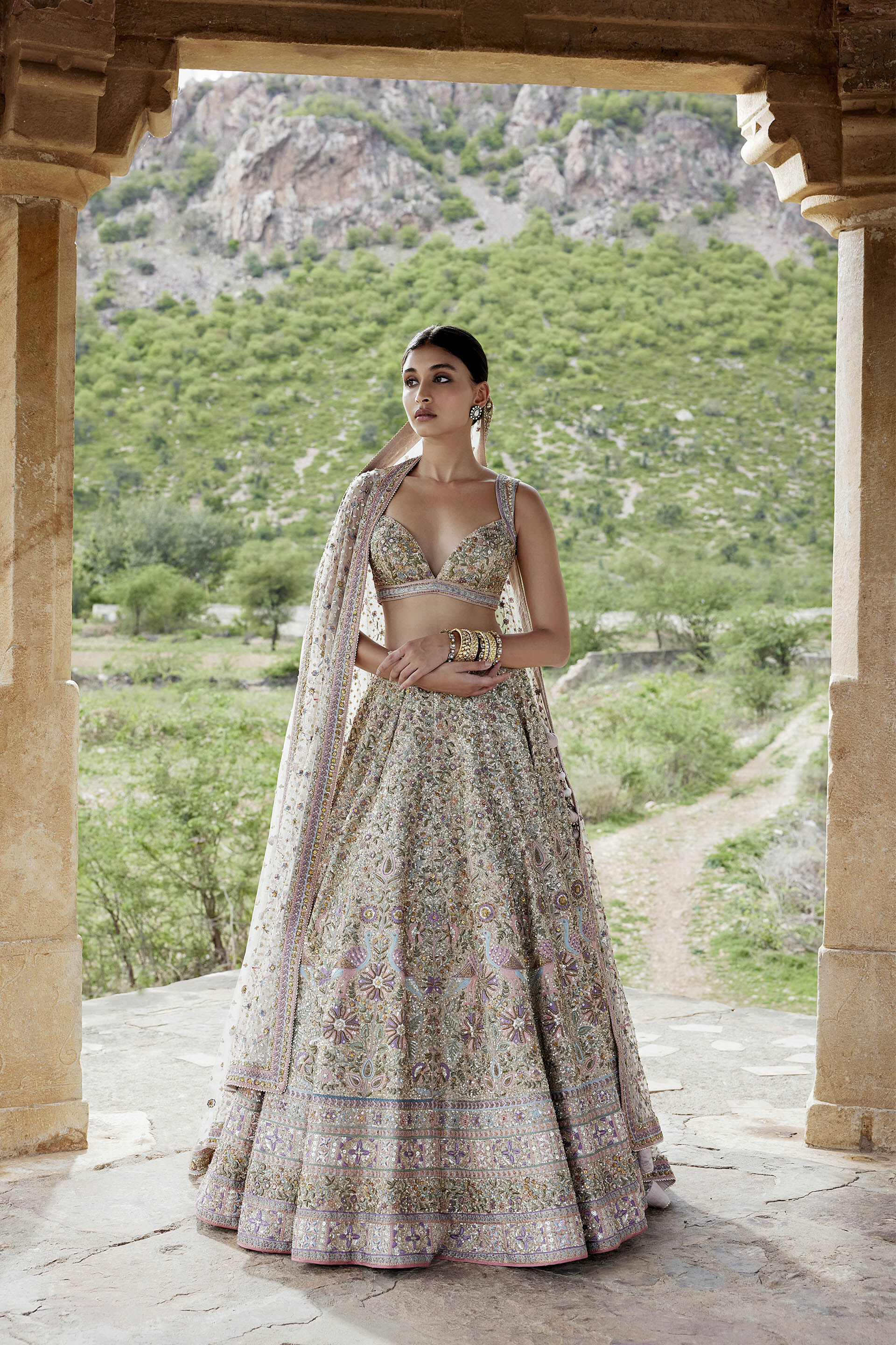 BuyMridhini Lehenga Beige Online for Women from Anita Dongre