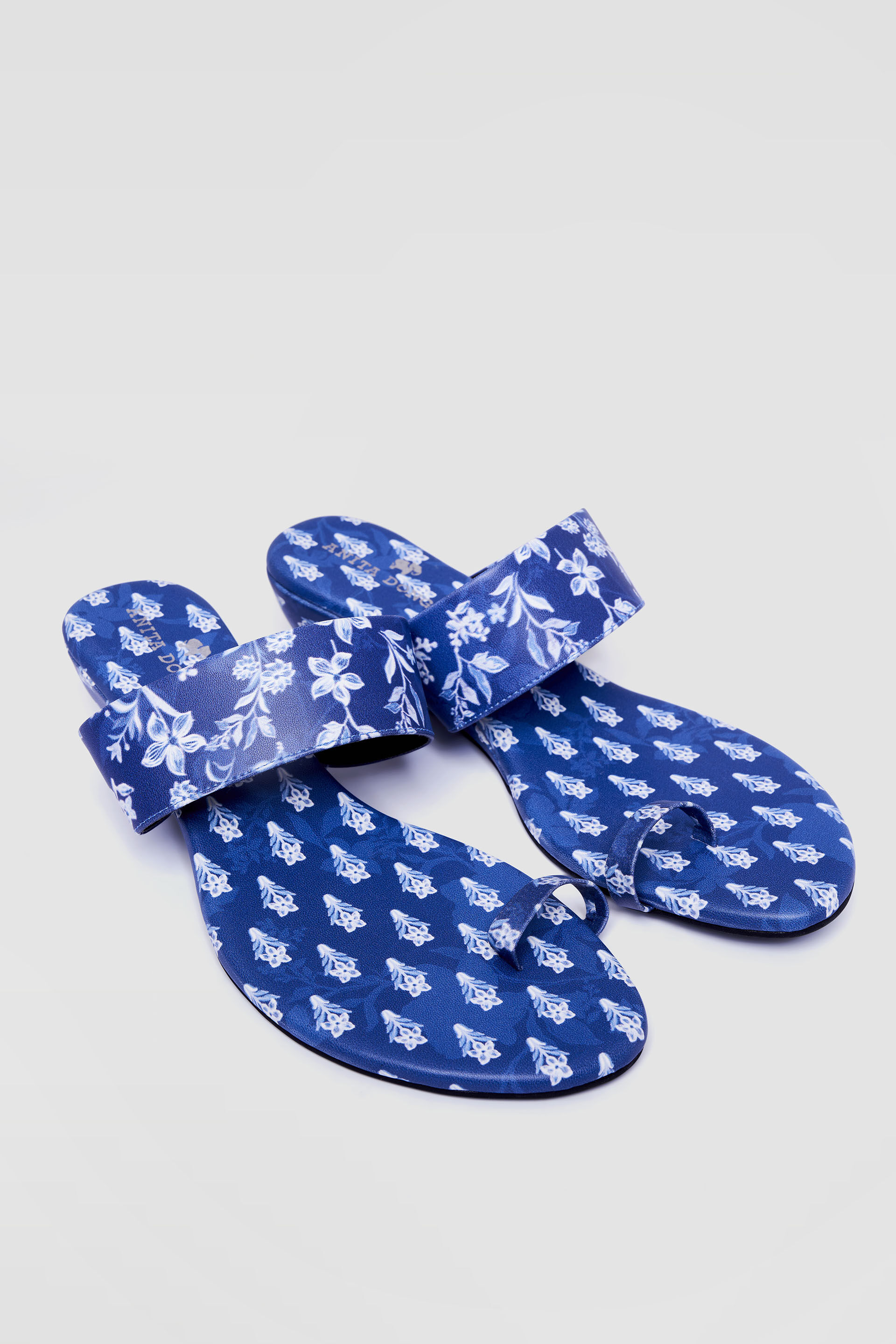Midnight Bloom Wedges Indigo