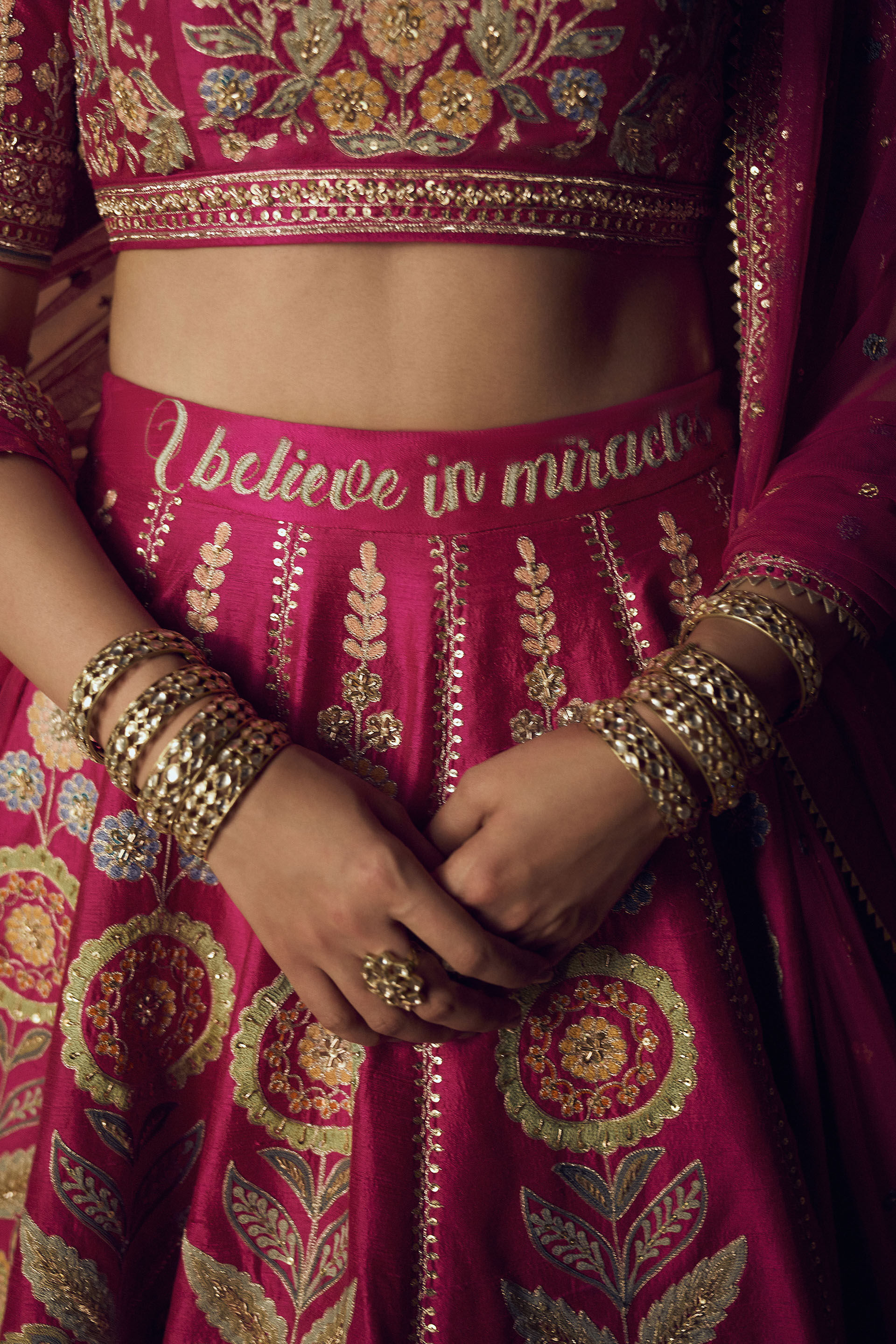Qirat Lehenga-Pink, Pink, image 4