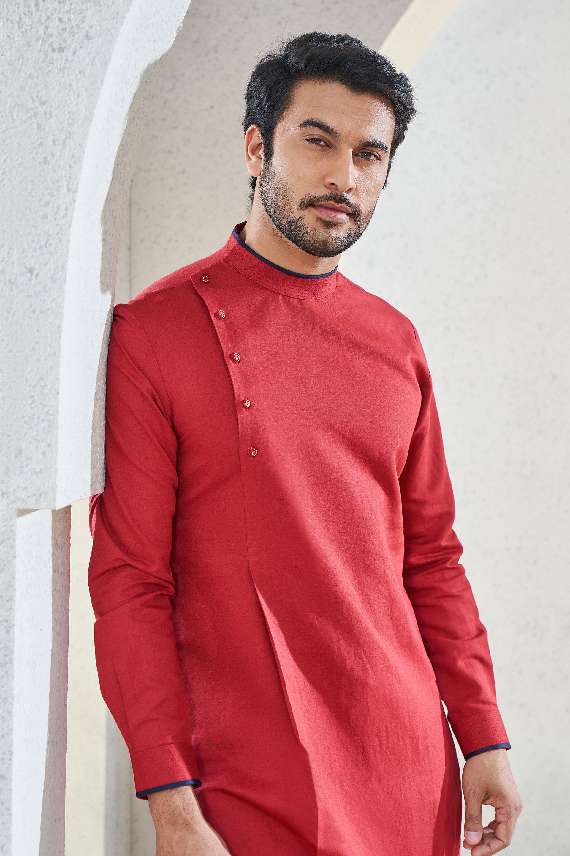 Nayel Kurta - Maroon, Maroon, image 5