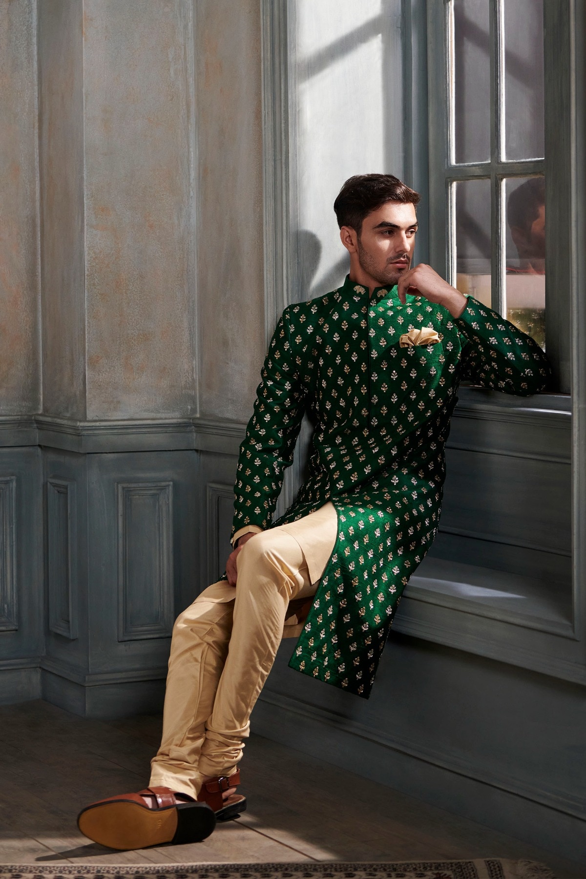 Green sherwani online