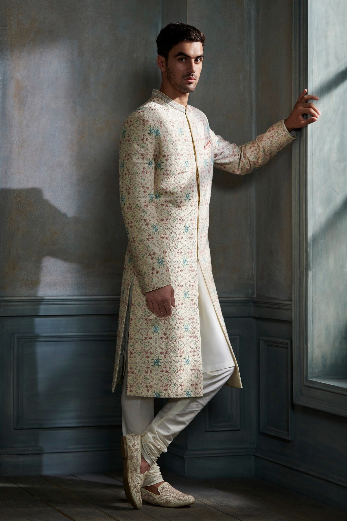 Aansh Sherwani Cream
