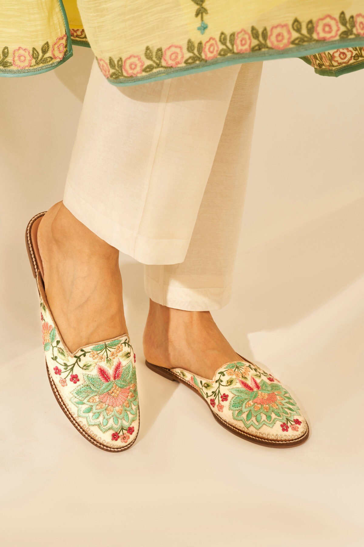 Nargis Embroidered Mojris - Multi Color, Multi, image 2
