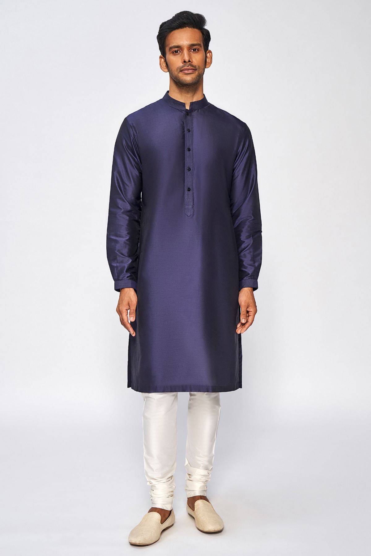 1 - Ishir Kurta – Navy Blue, image 1
