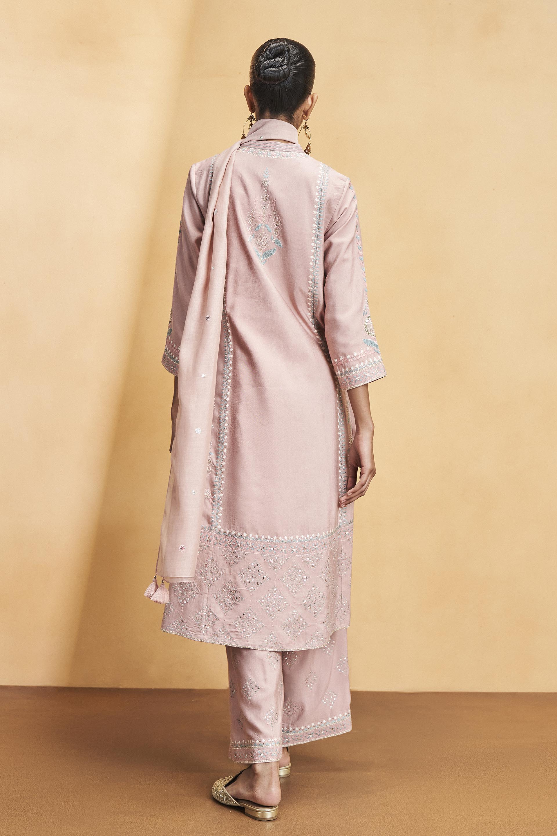 Abhisoka Suit Set - Old Rose, Old Rose, image 5