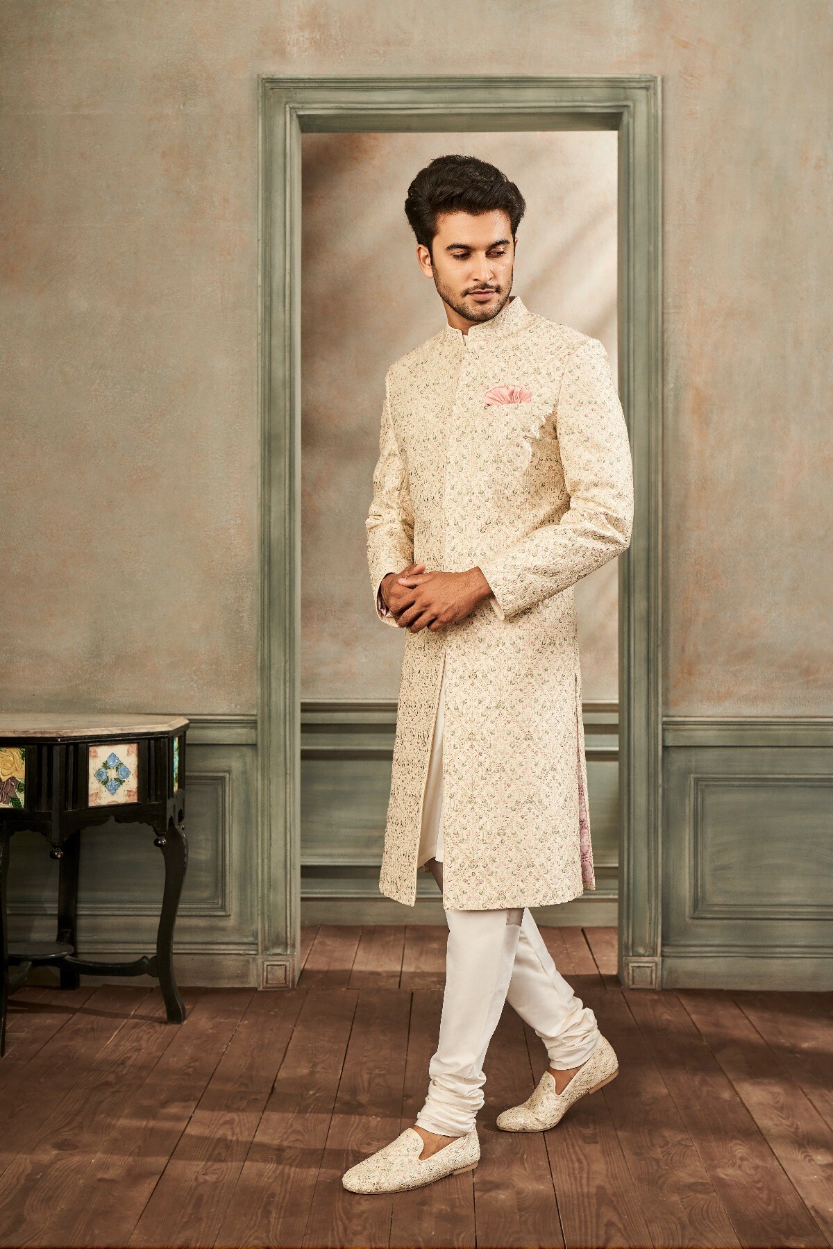 2 - Kunsh Sherwani – Ivory, image 2