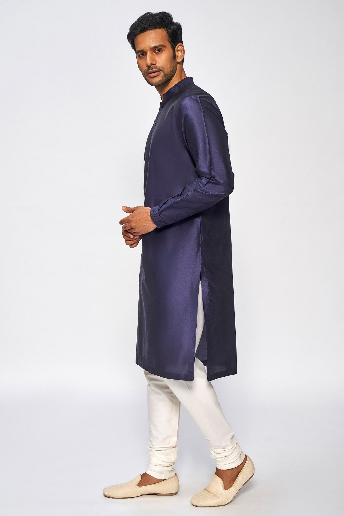 2 - Ishir Kurta – Navy Blue, image 2