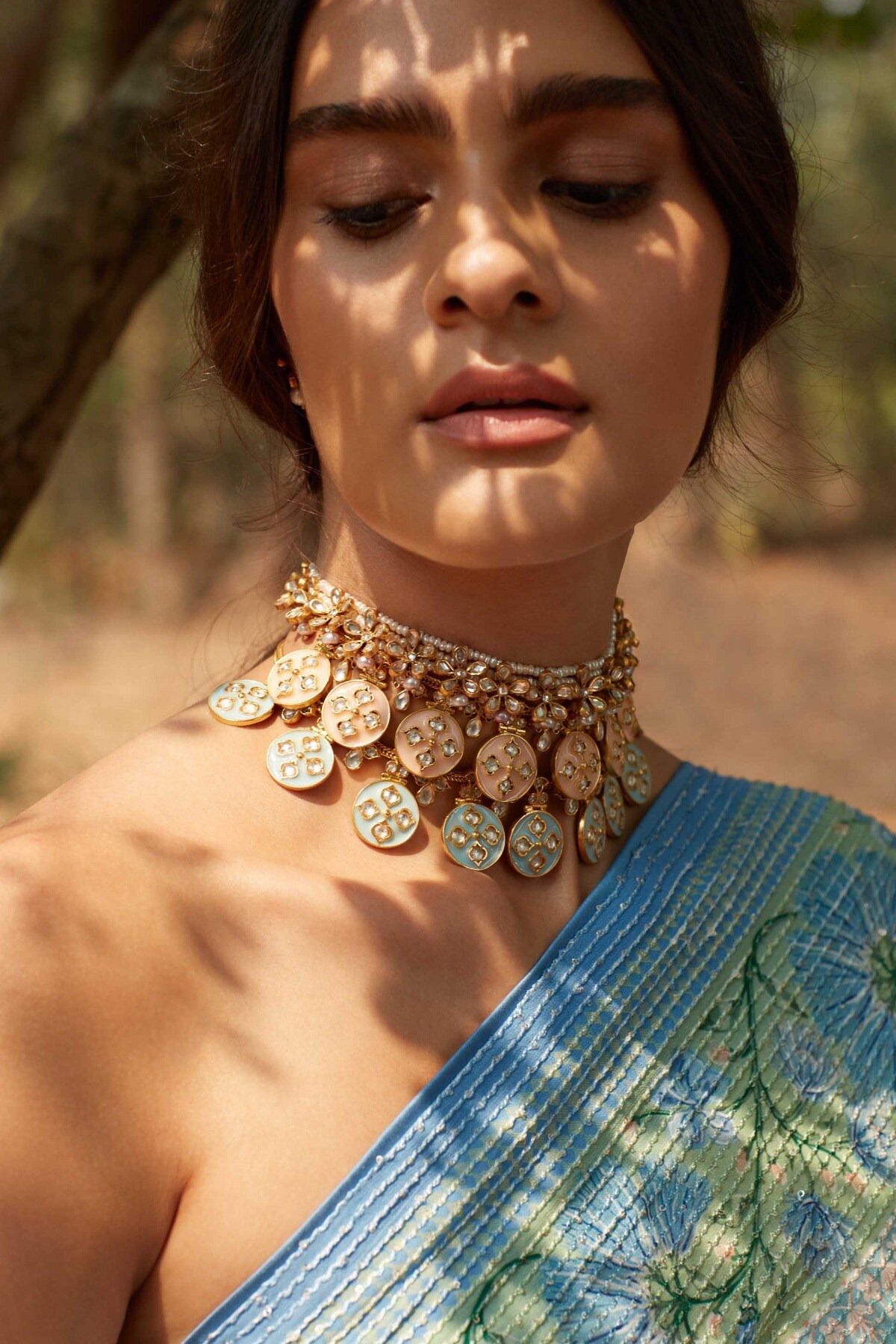 Buy Rose Enamel Coin Necklace Online for Women Jewelry from Anita