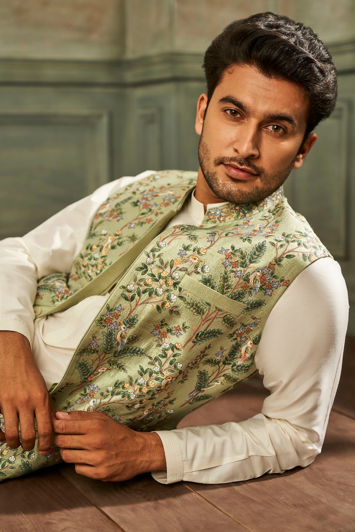 Chhay Bandi- Sage Green