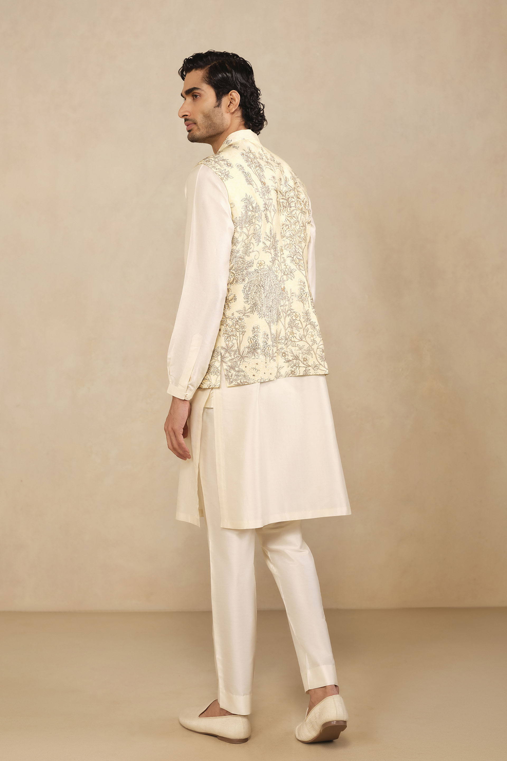 Arnav Nehru Jacket - Cream, Cream, image 2