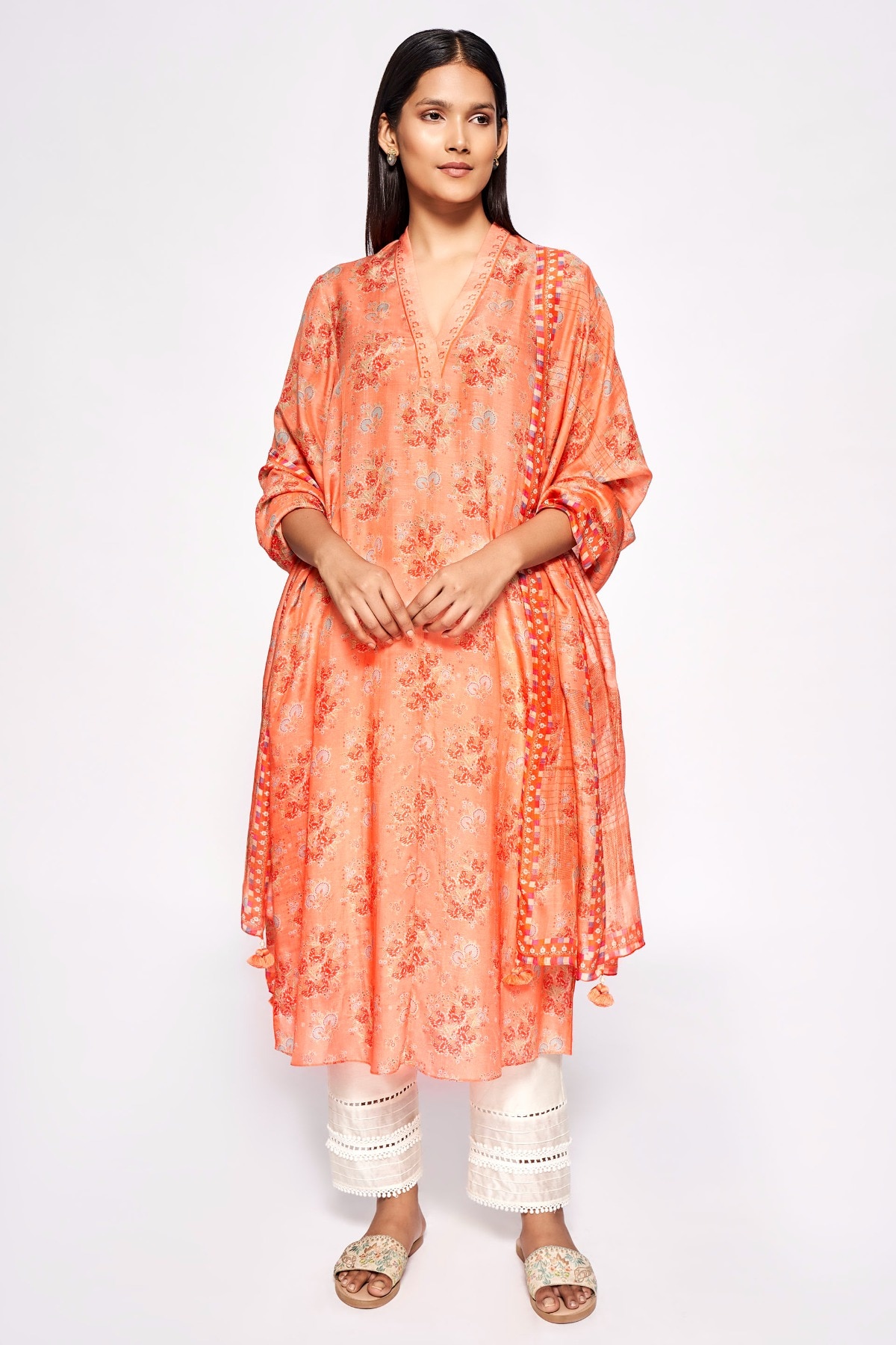 1 - Miran Stole – Orange, image 1