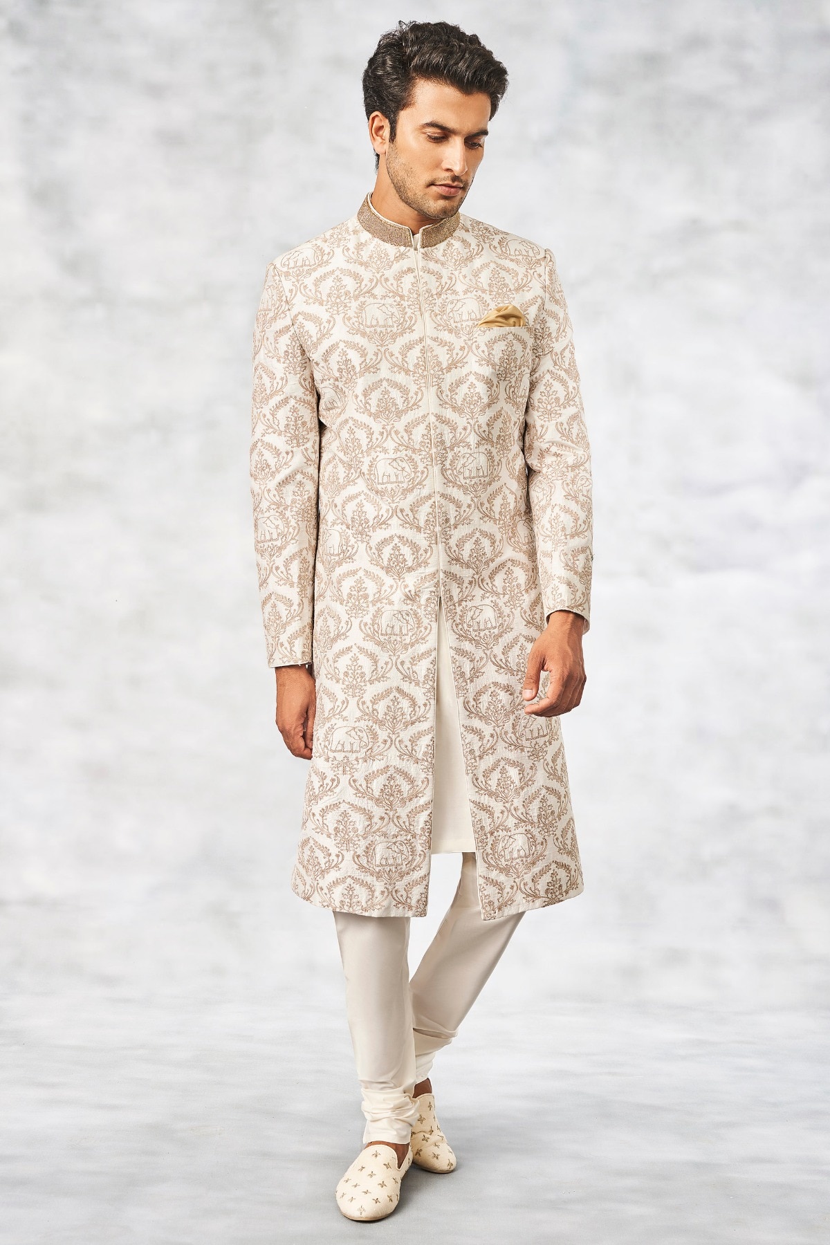 Balaj Sherwani White