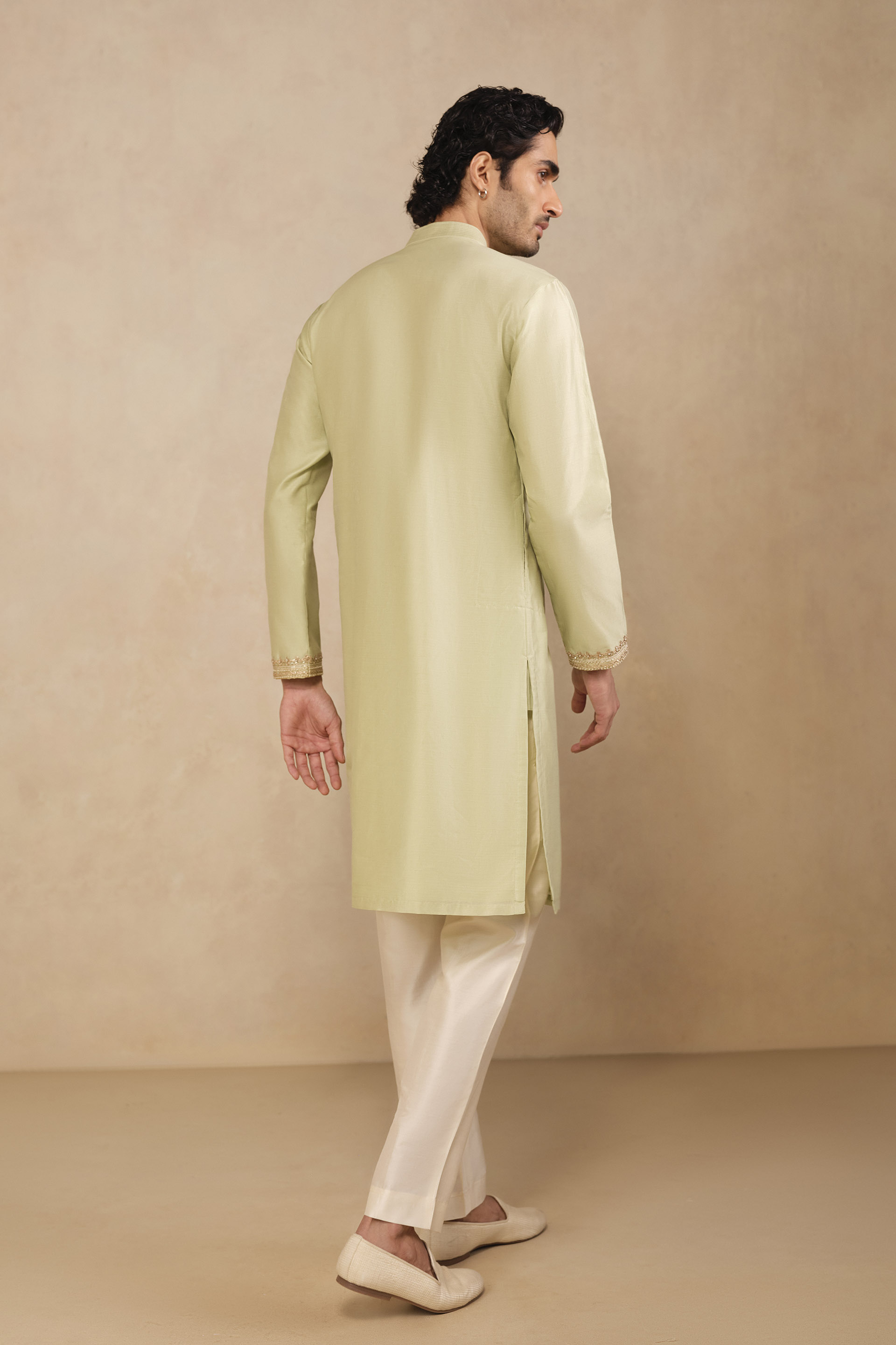 Saaket Gota Patti Kurta - Sage, Sage, image 2