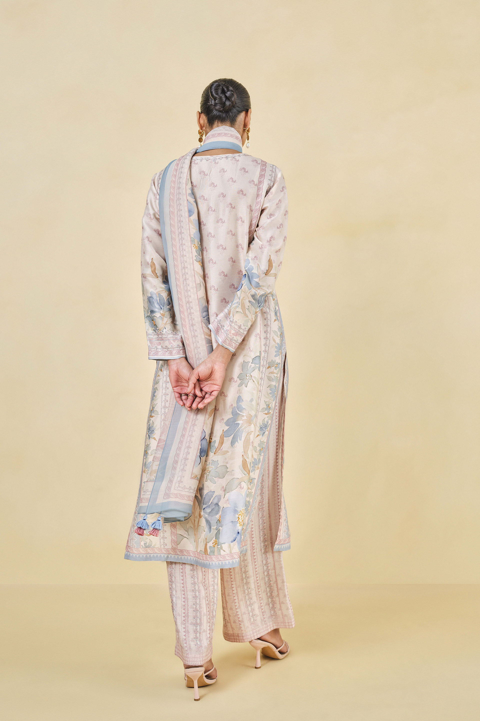 Laverna Embroidered Suit Set - Blush, Blush, image 2